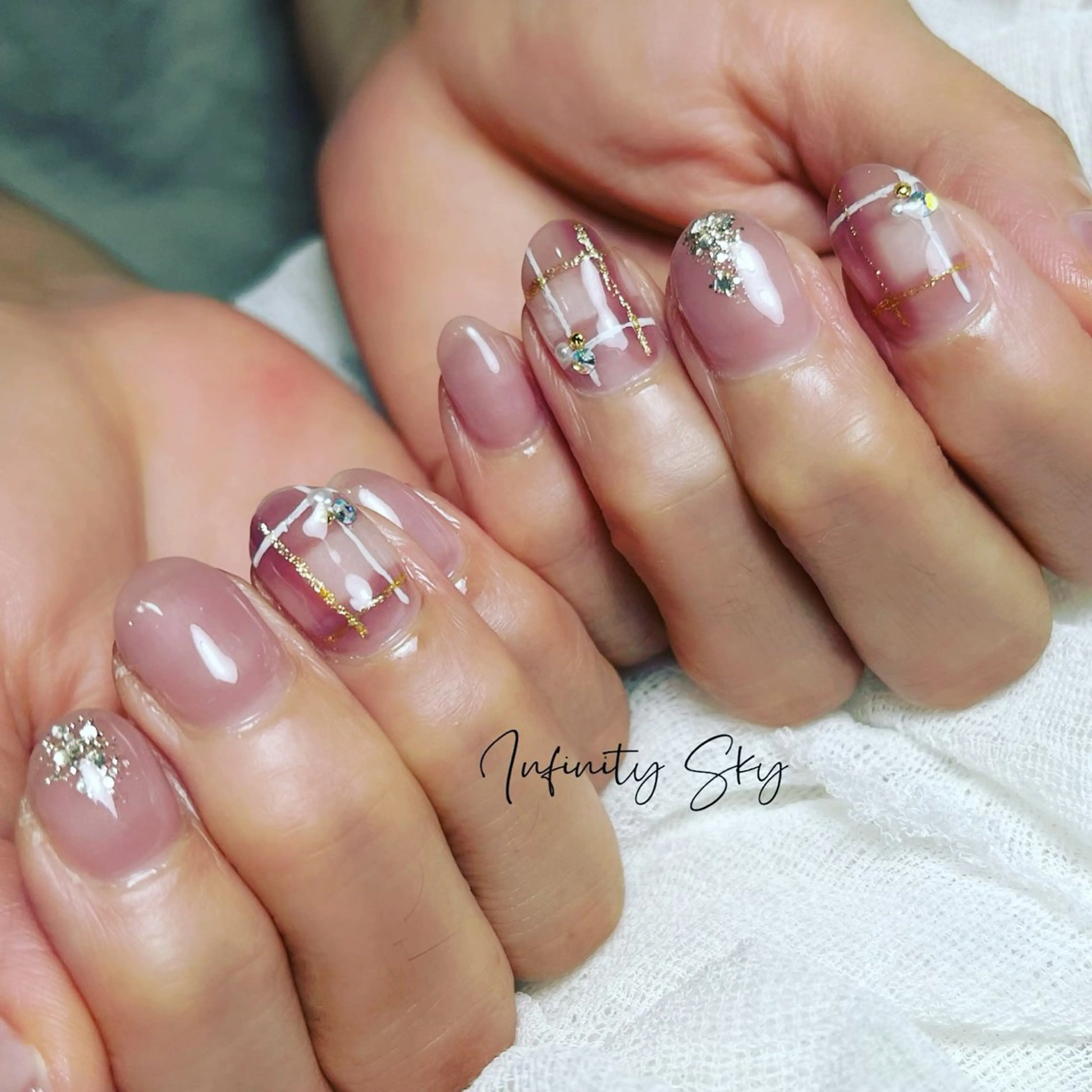 ネイル アニマル柄 infinity skyのネイルデザイン