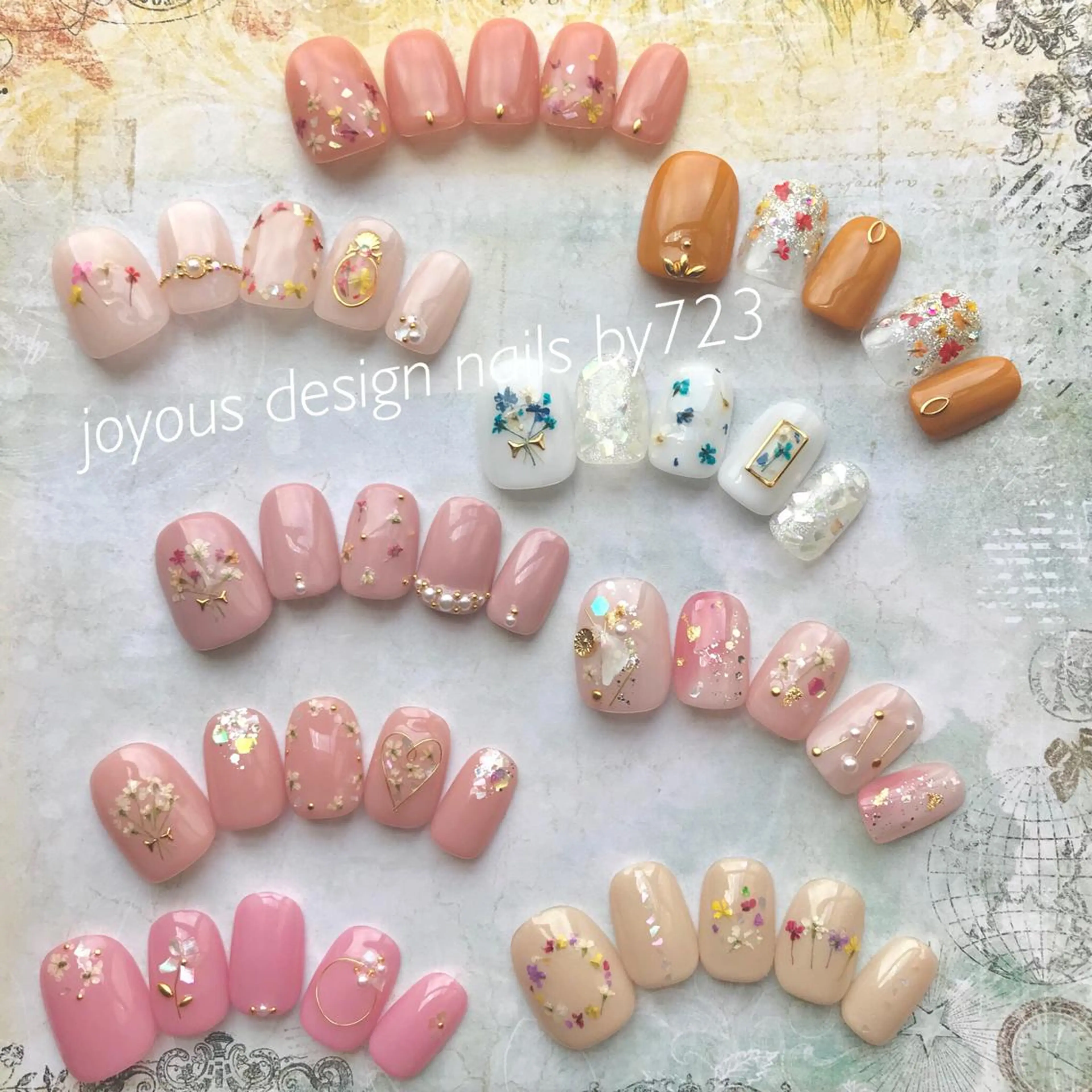 ネイル フラワーネイル ハンドネイル jdn natsumiのネイルデザイン