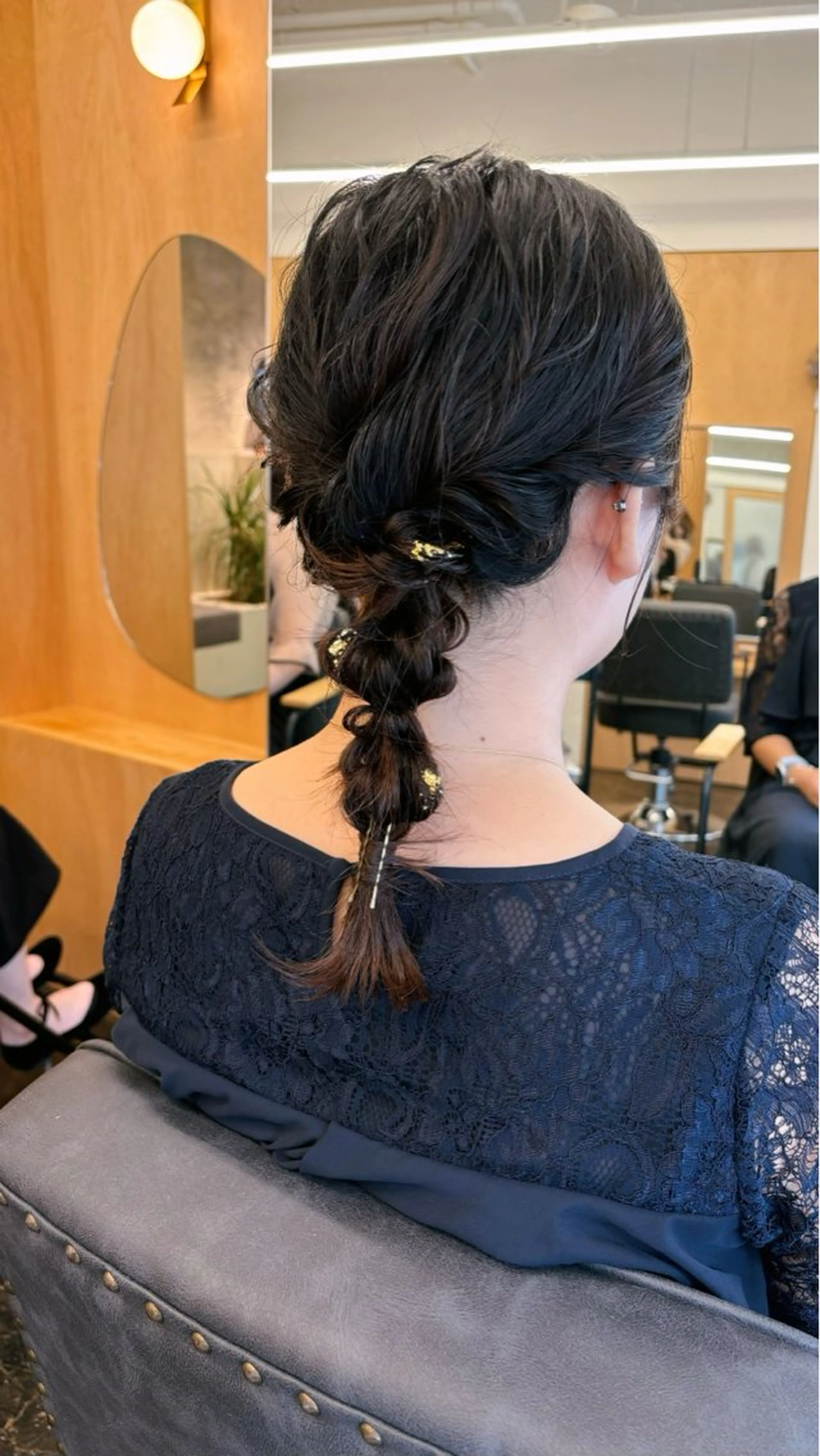 ミディアム ヘアアレンジ 結婚式・ブライダル ヘアセット 西山 紗耶香🪽 透明感カラー/ボブのヘアスタイル