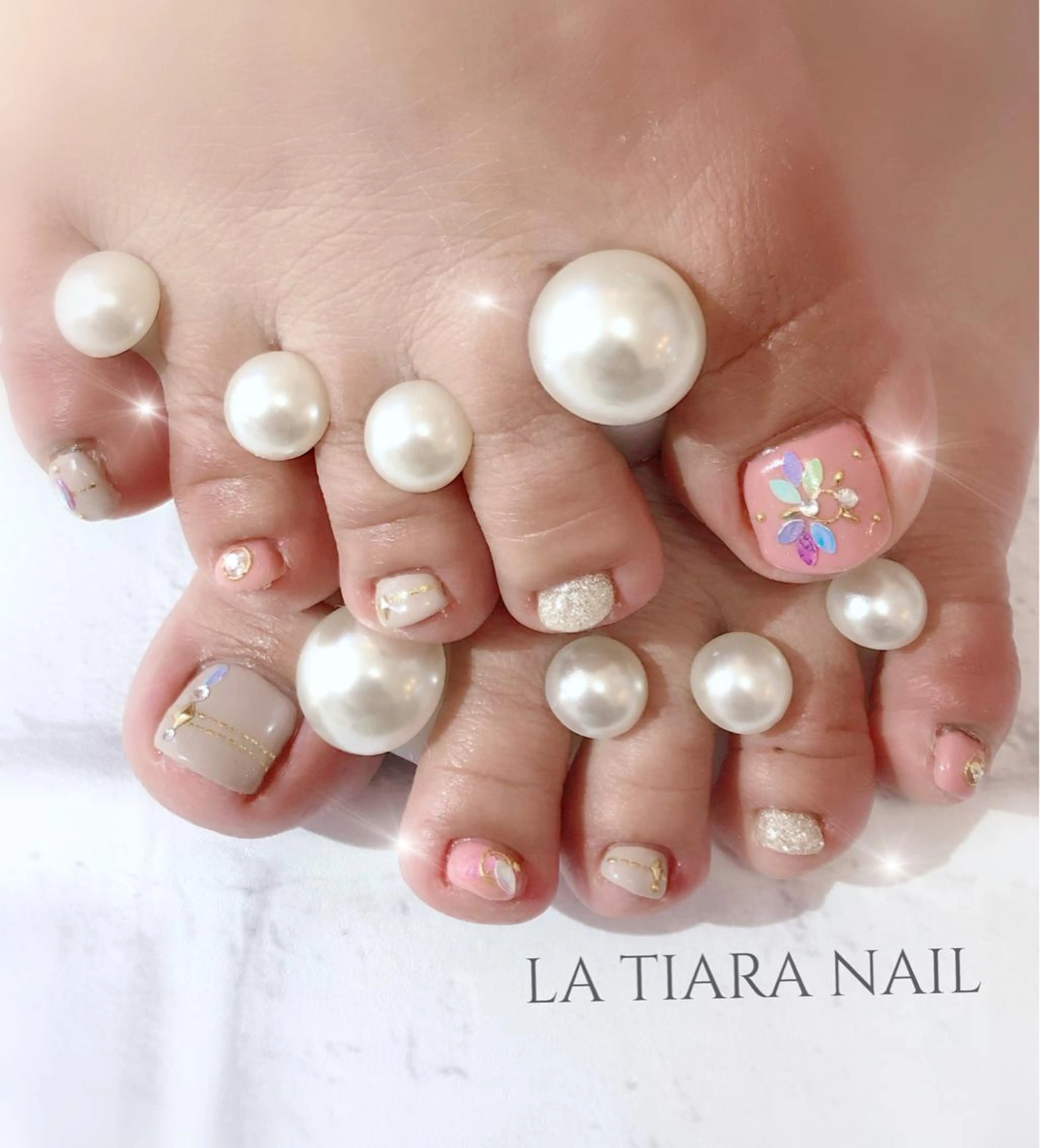 ネイル フットネイル Blue bird  nailのネイルデザイン