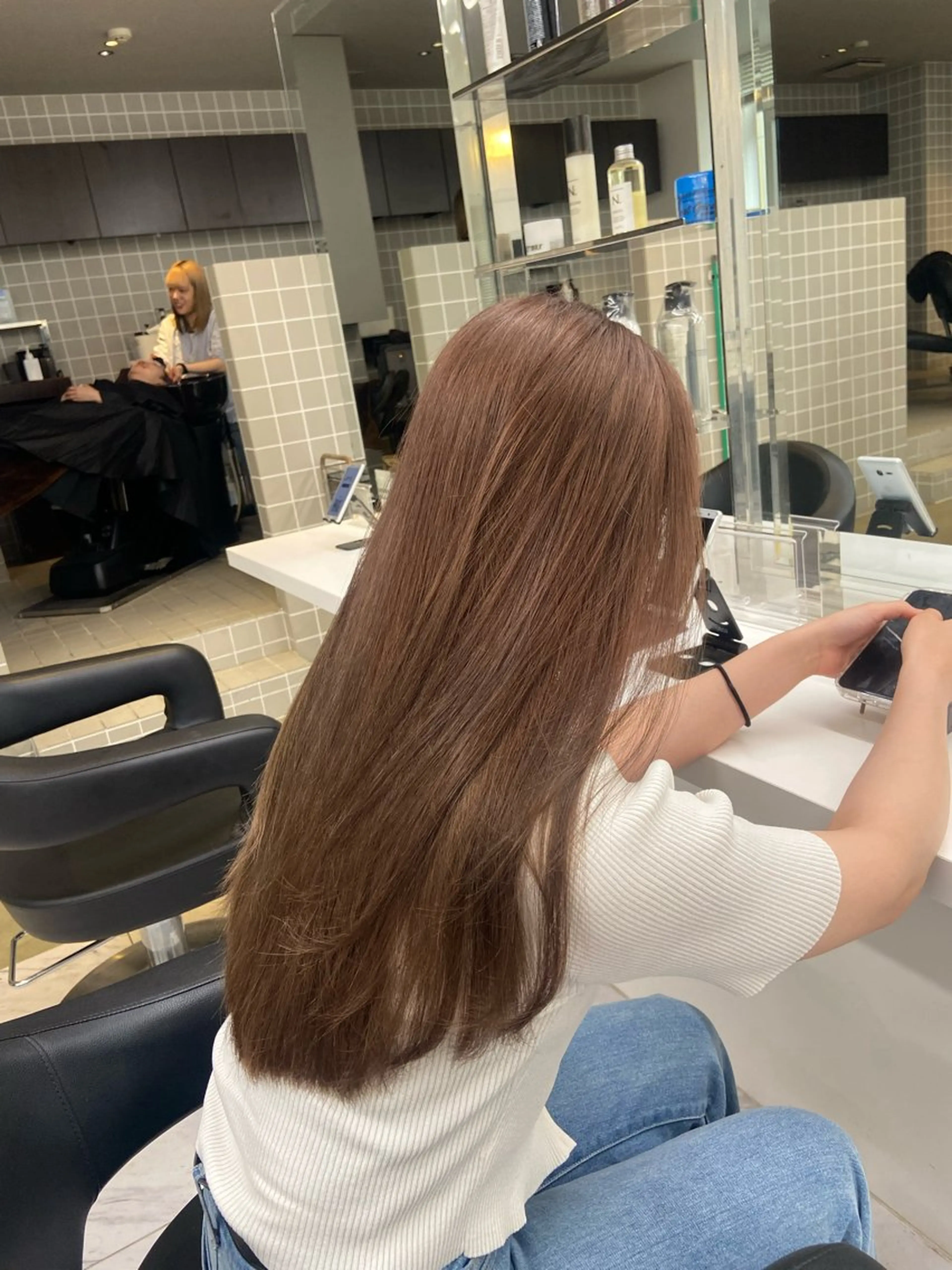 ロング カラー ヘアアレンジ Over hair_ misakiのヘアスタイル