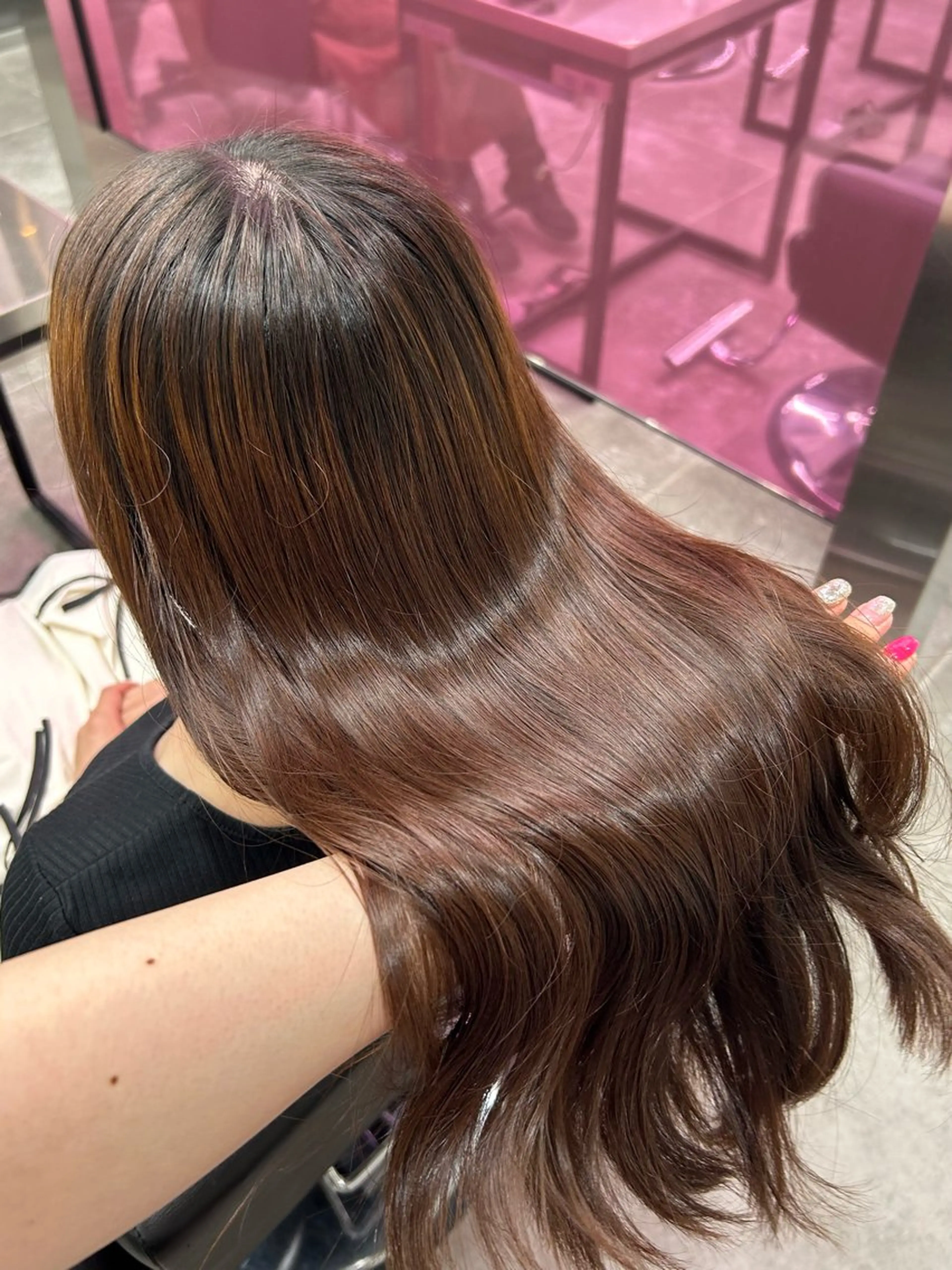 ロング 菊池 梨麻のヘアスタイル