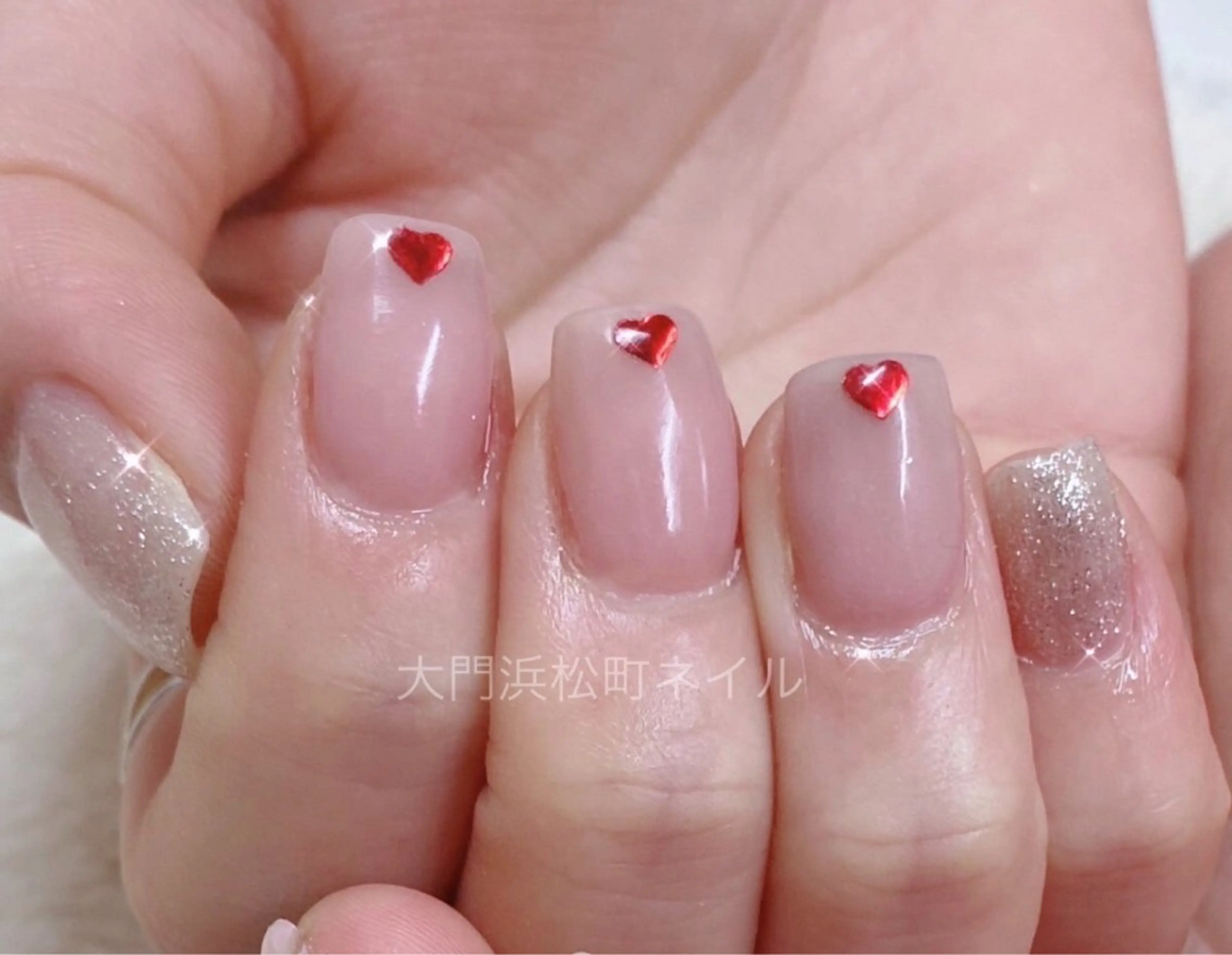 ネイル フレンチネイル ガラスフレンチ マグネットネイル ミラーネイル オフィスネイル 大門浜松町 ネイルのネイルデザイン