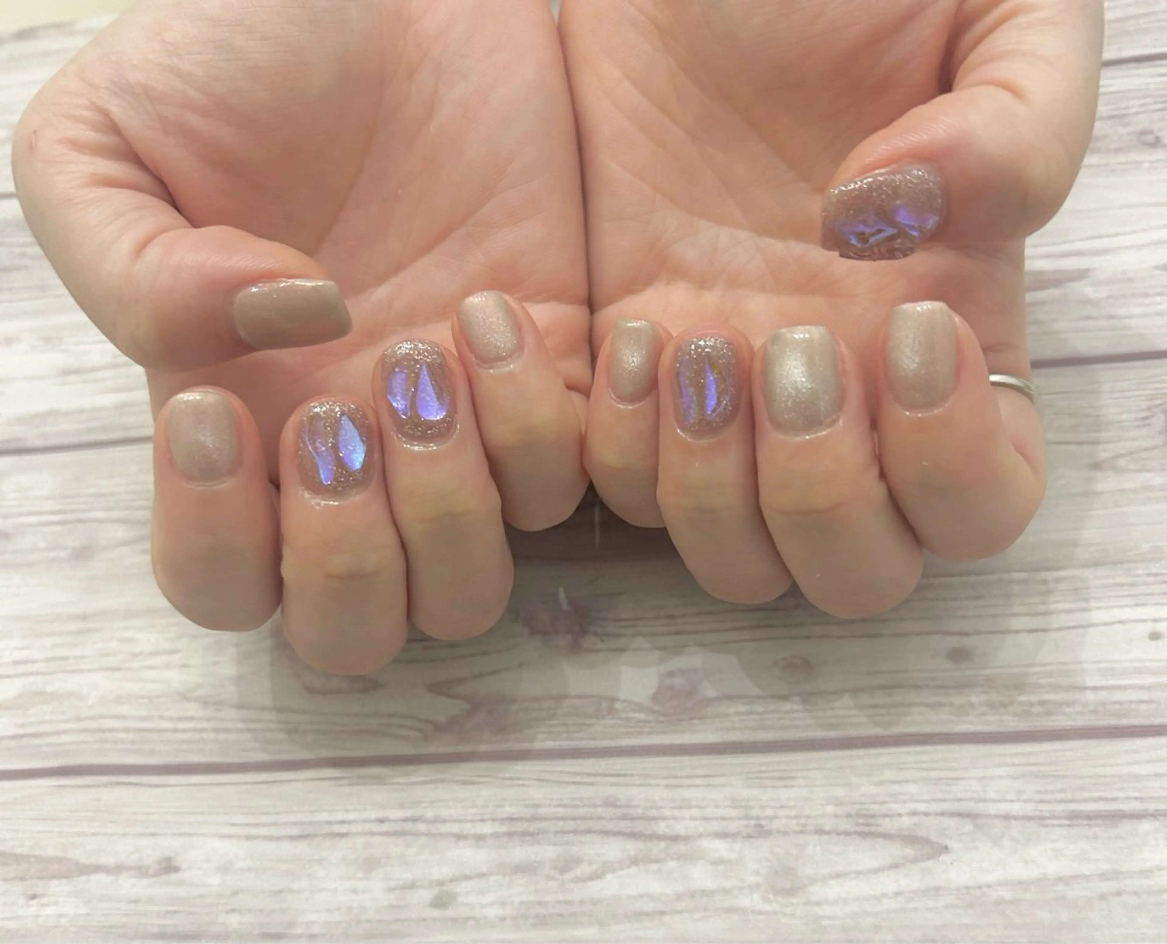 ネイル ショートネイル ハンドネイル MYu Beauty Salon YURIのネイルデザイン