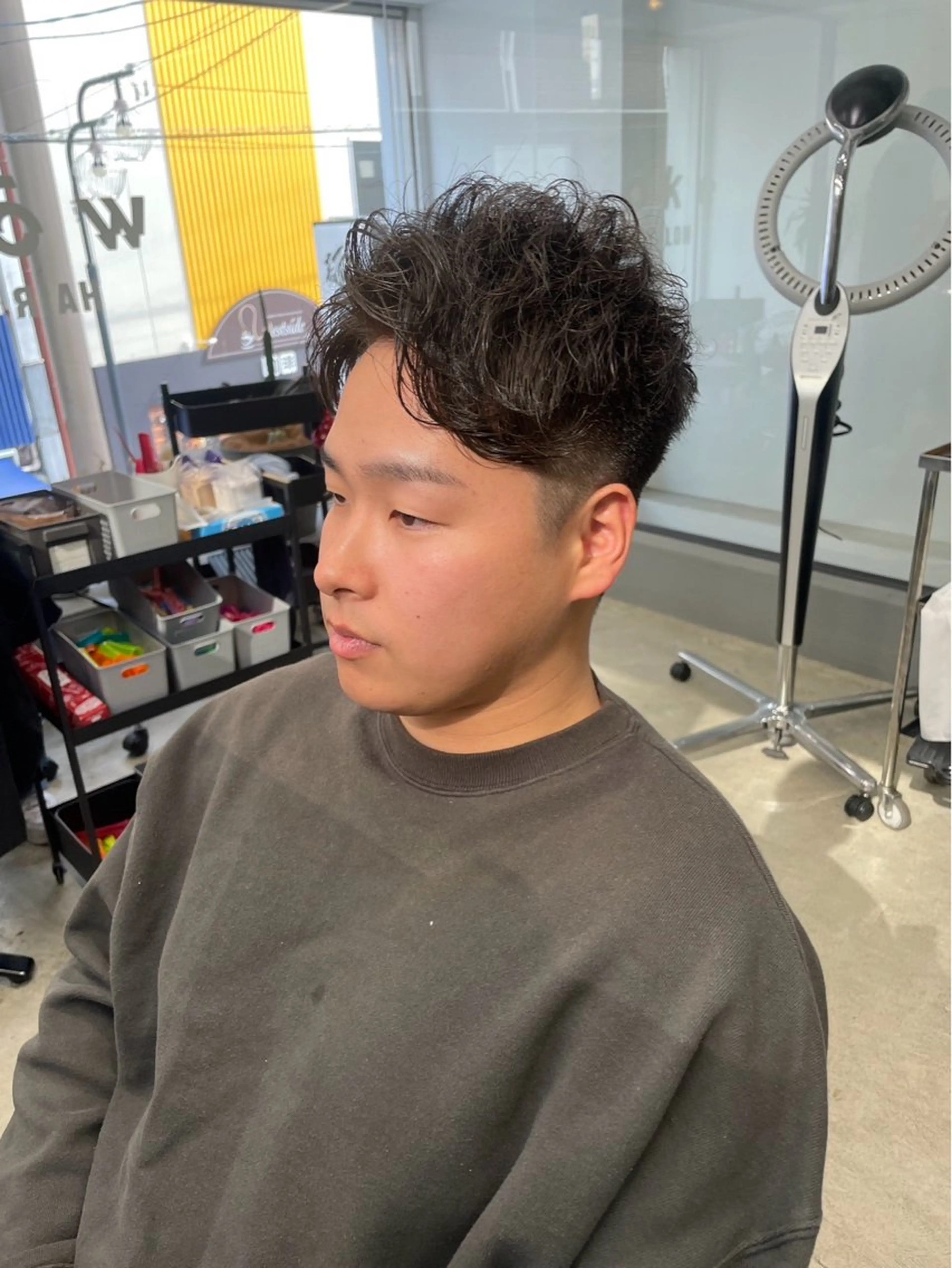 ショート パーマ メンズ メンズ専門サロン wokeのヘアスタイル