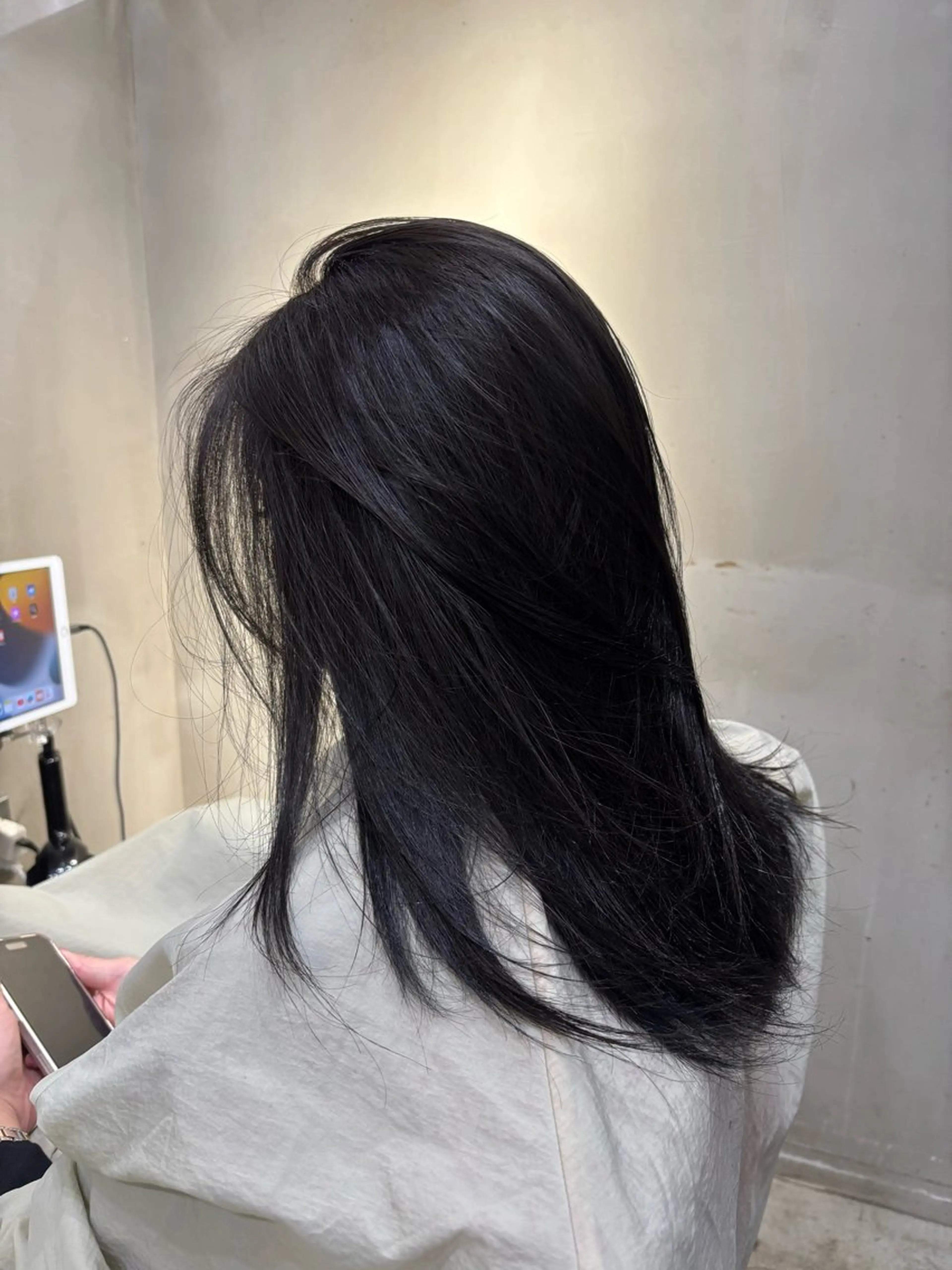 ミディアム カラー オリーブカラー ヘアカラー 中園康 /カラー/ブリーチのヘアスタイル