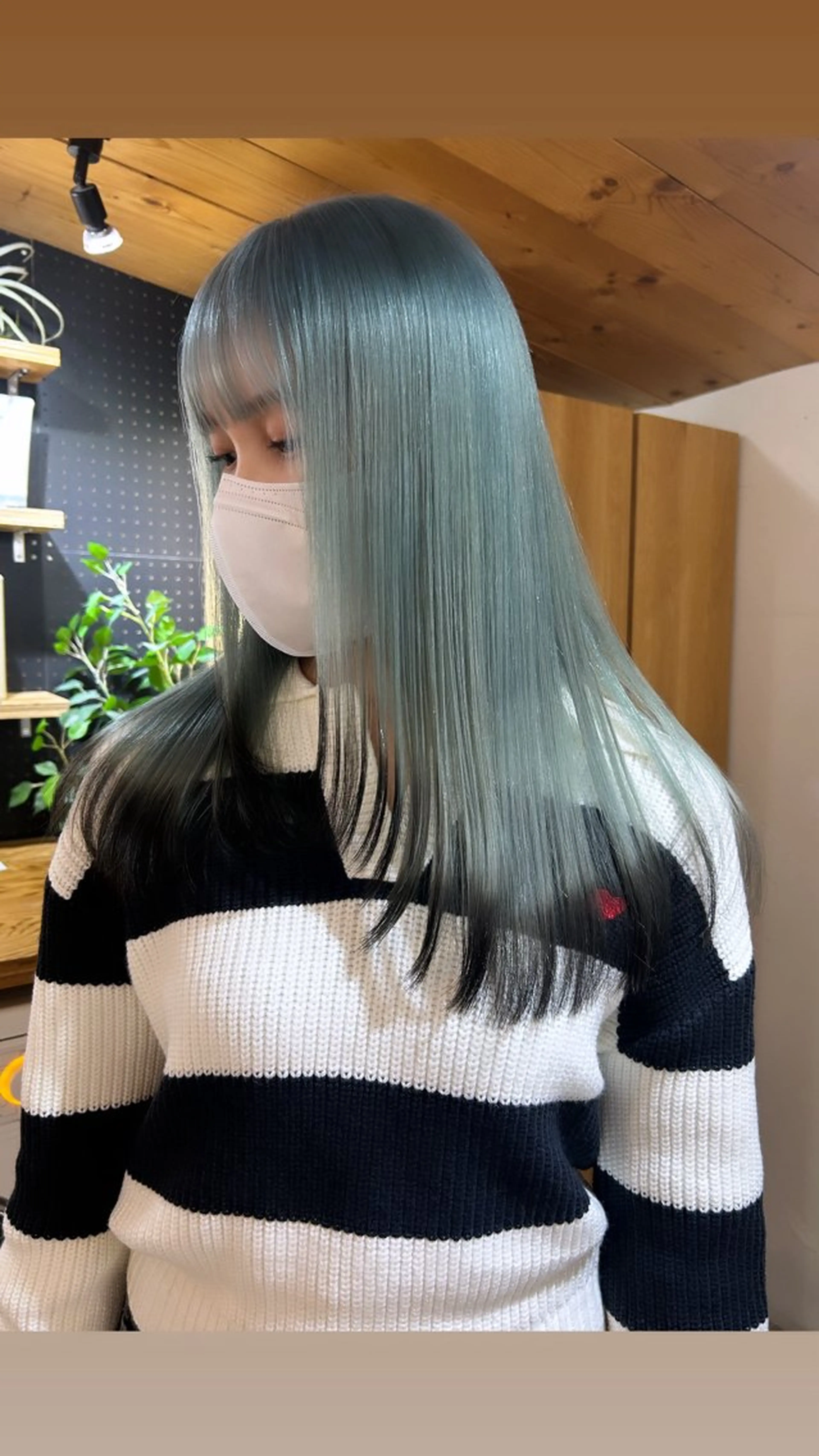 ロング カラー レイヤーカット カット ヘアカラー トリートメント 🧸艶々韓国ヘア 🧁mizunaのヘアスタイル