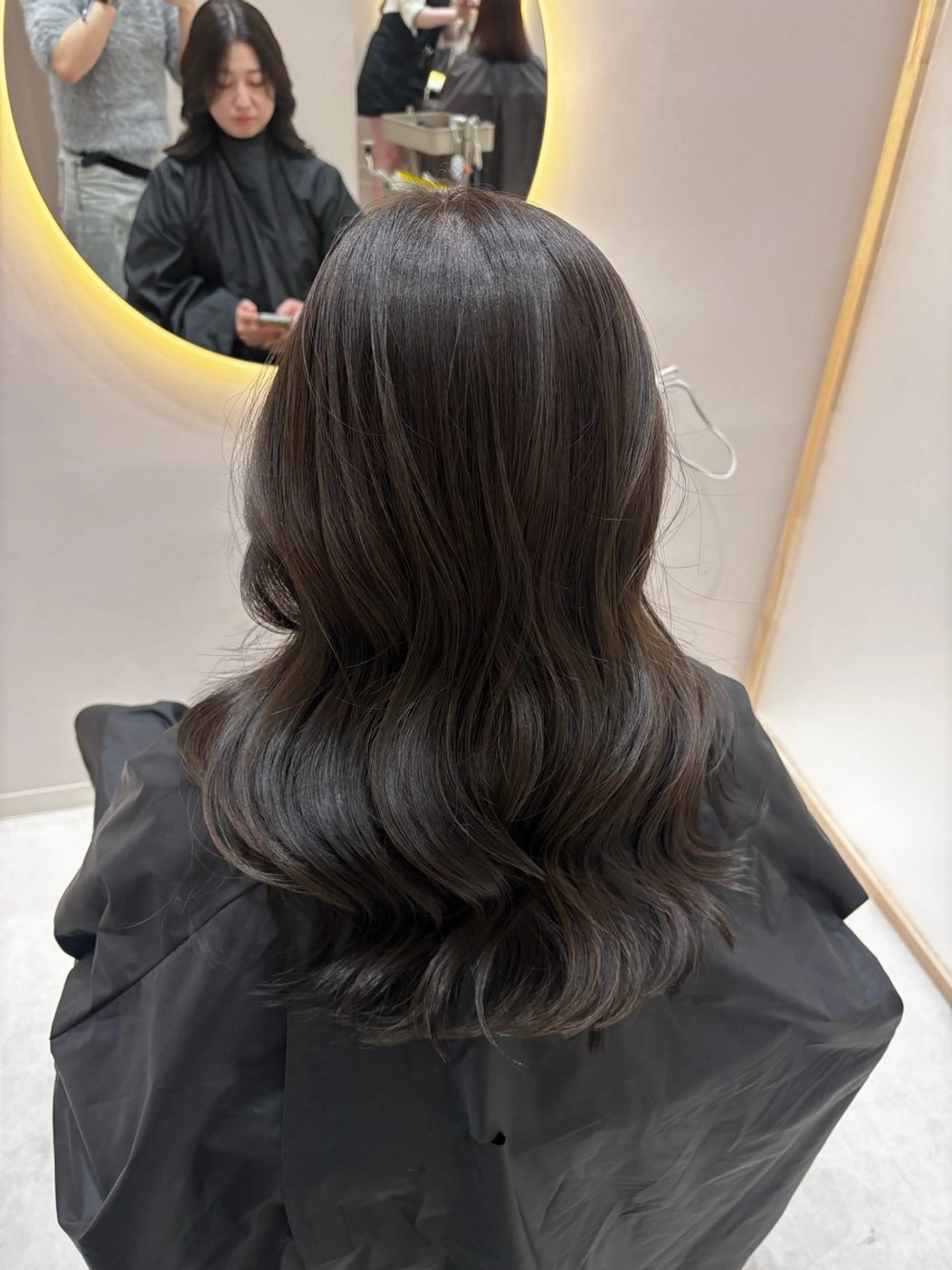 セミロング カット ヘアカラー トリートメント 韓国レイヤーカット/ 🩶HARUKA🩶のヘアスタイル