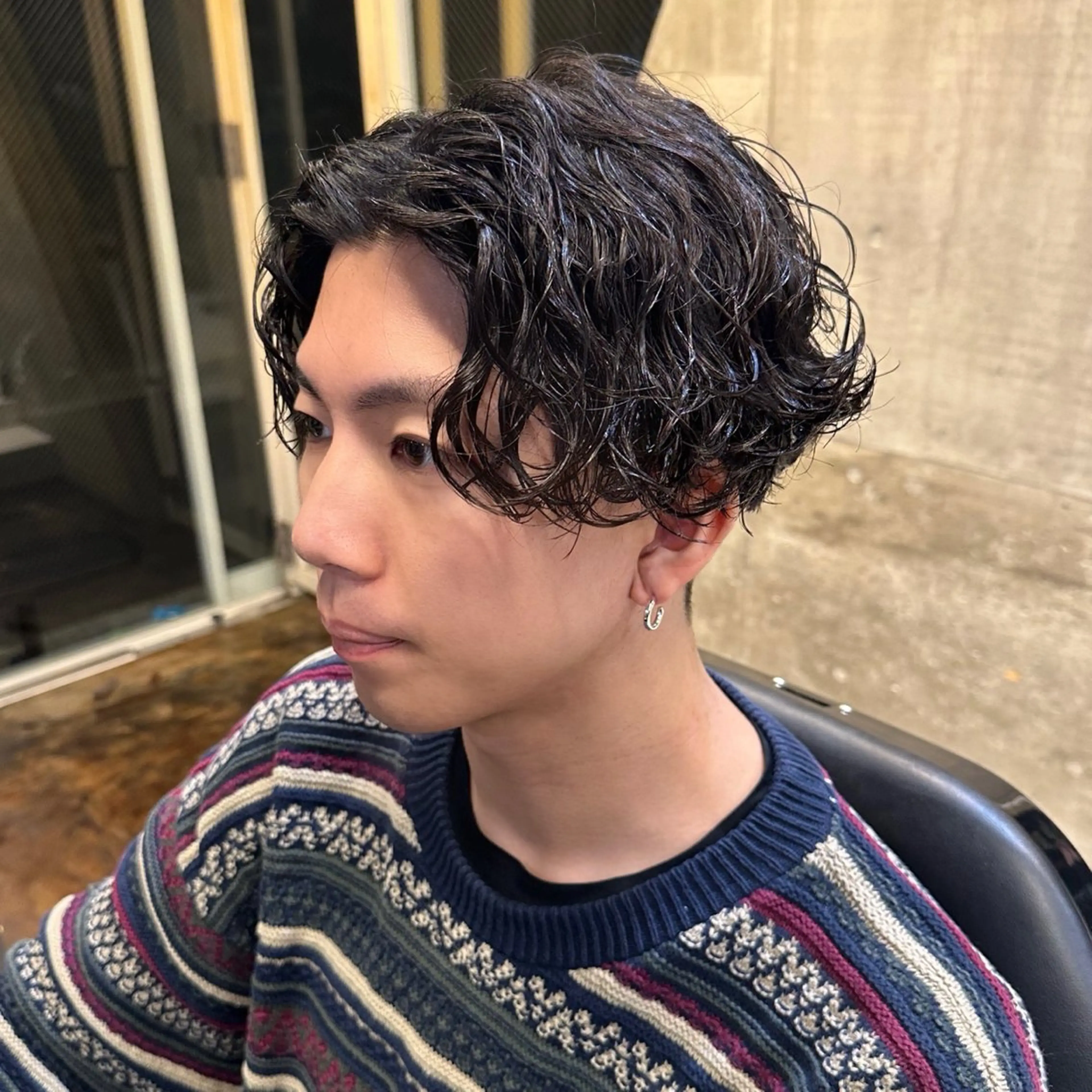 ショート パーマ メンズ メンズパーマ カット パーマ トリートメント ツイスパ/メンズ パーマ/歩夢のヘアスタイル