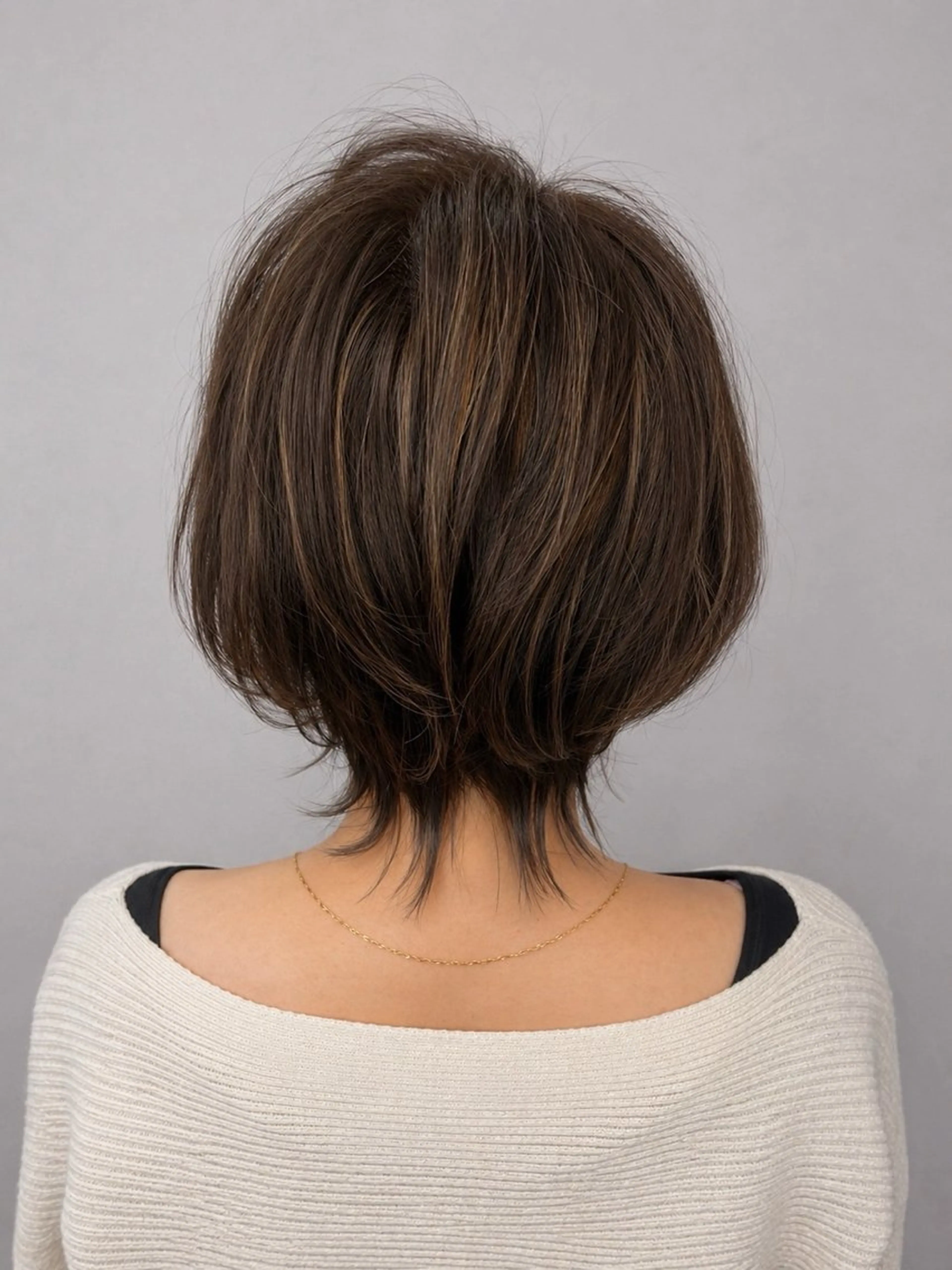 セミロング カラー カット ヘアカラー トリートメント Meg/艶髪カラー× 髪質改善/中崎町のヘアスタイル