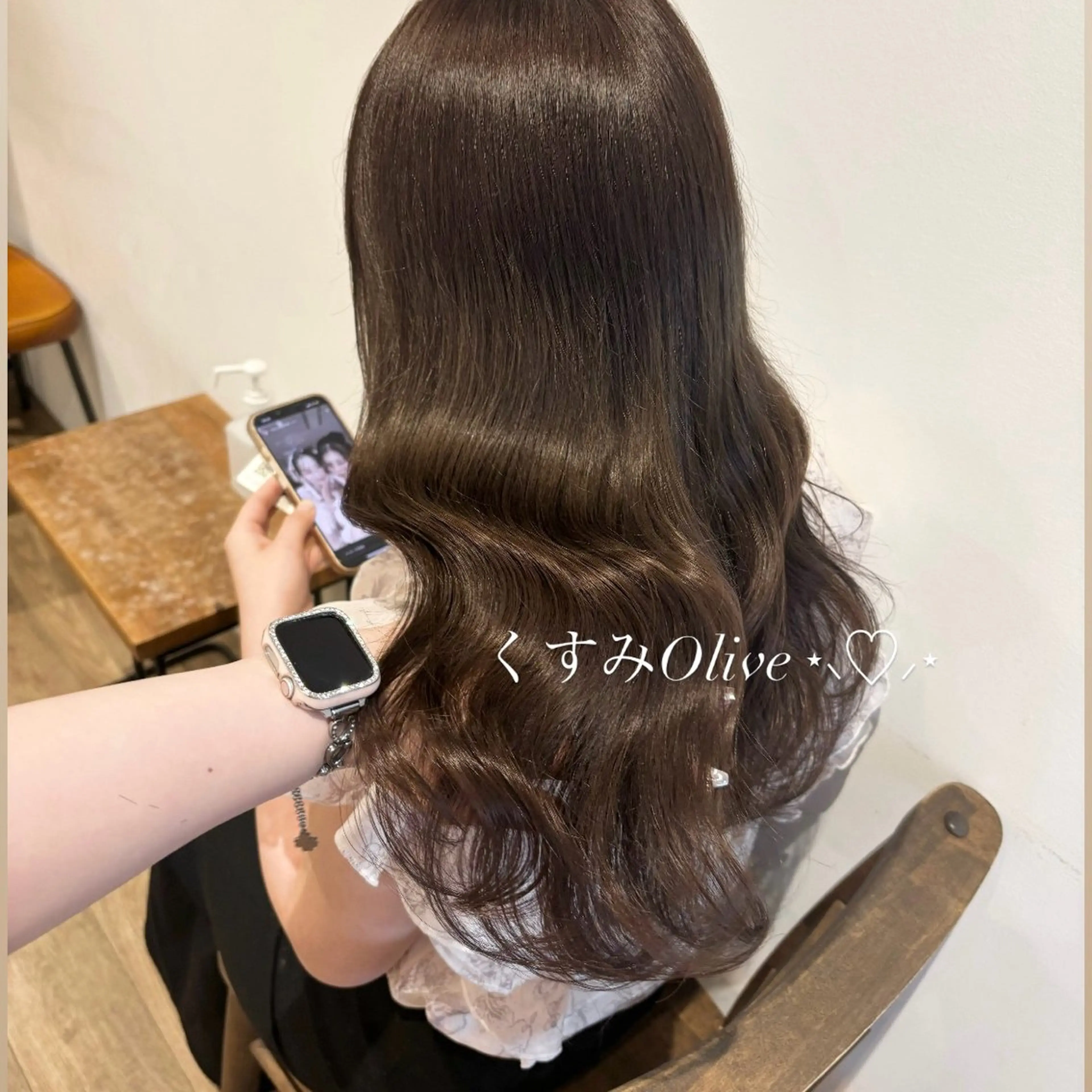 セミロング カラー ベージュカラー カット ヘアカラー トリートメント ヘッドスパ 𝑴𝒊𝒌𝒖💝 透明感モテカラーのヘアスタイル