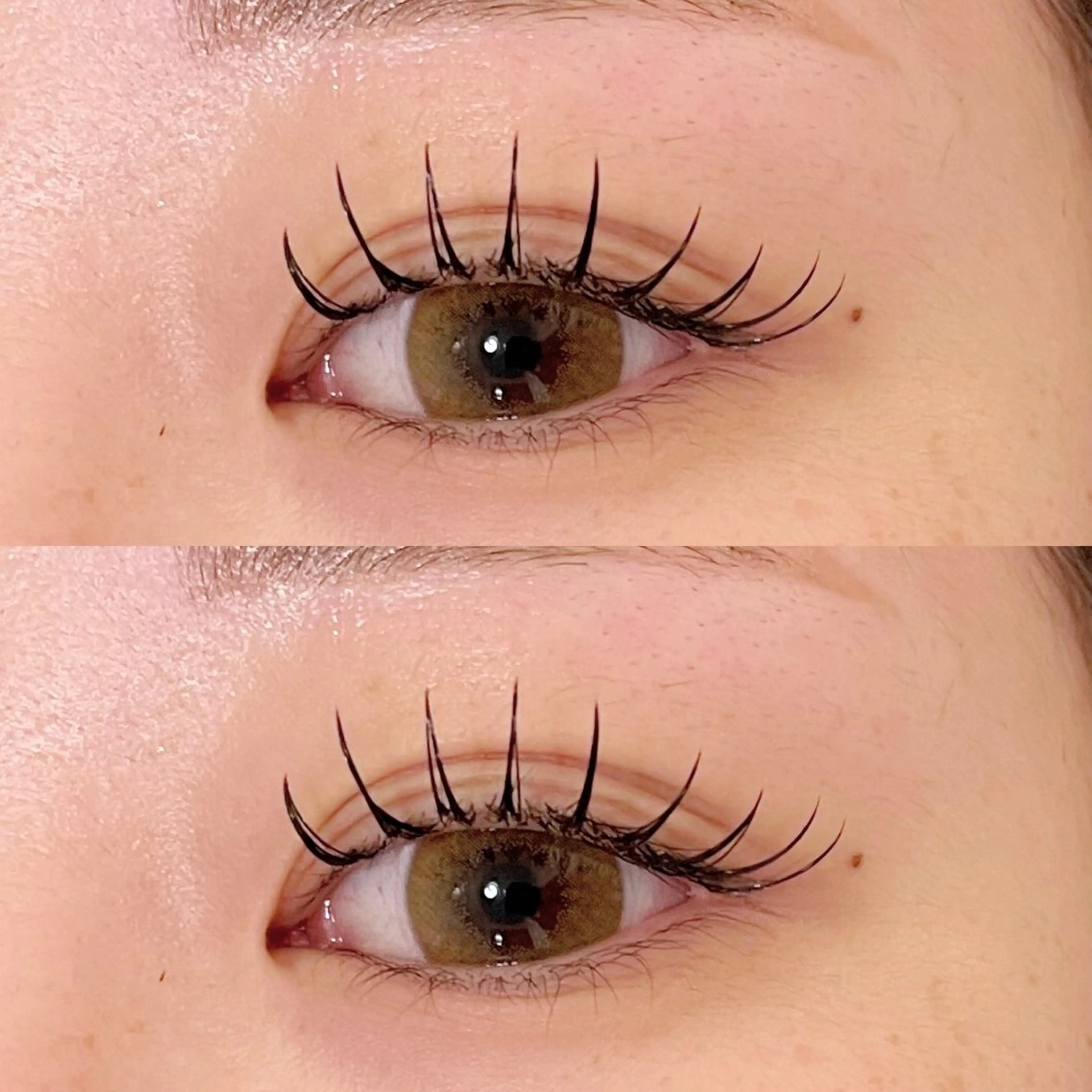 まつ毛パーマ➕フラットラッシュ上100本(ｱｲｼｬﾝﾌﾟｰ・ｺｰﾃｨﾝｸﾞ・ｵﾌ込)の写真