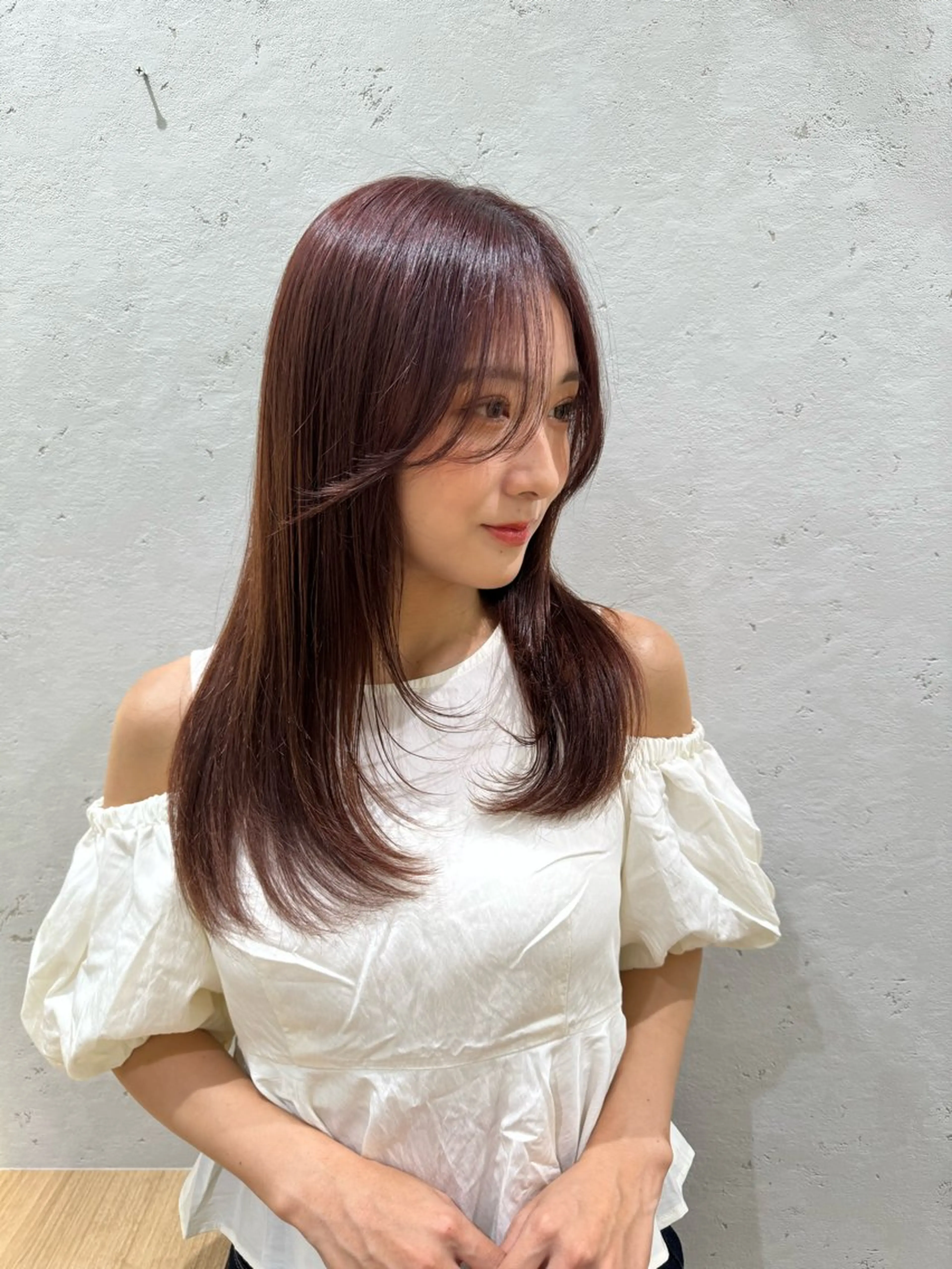 ロング カット ヘアカラー トリートメント 育休中4/30- 予約受付/野崎かよのヘアスタイル