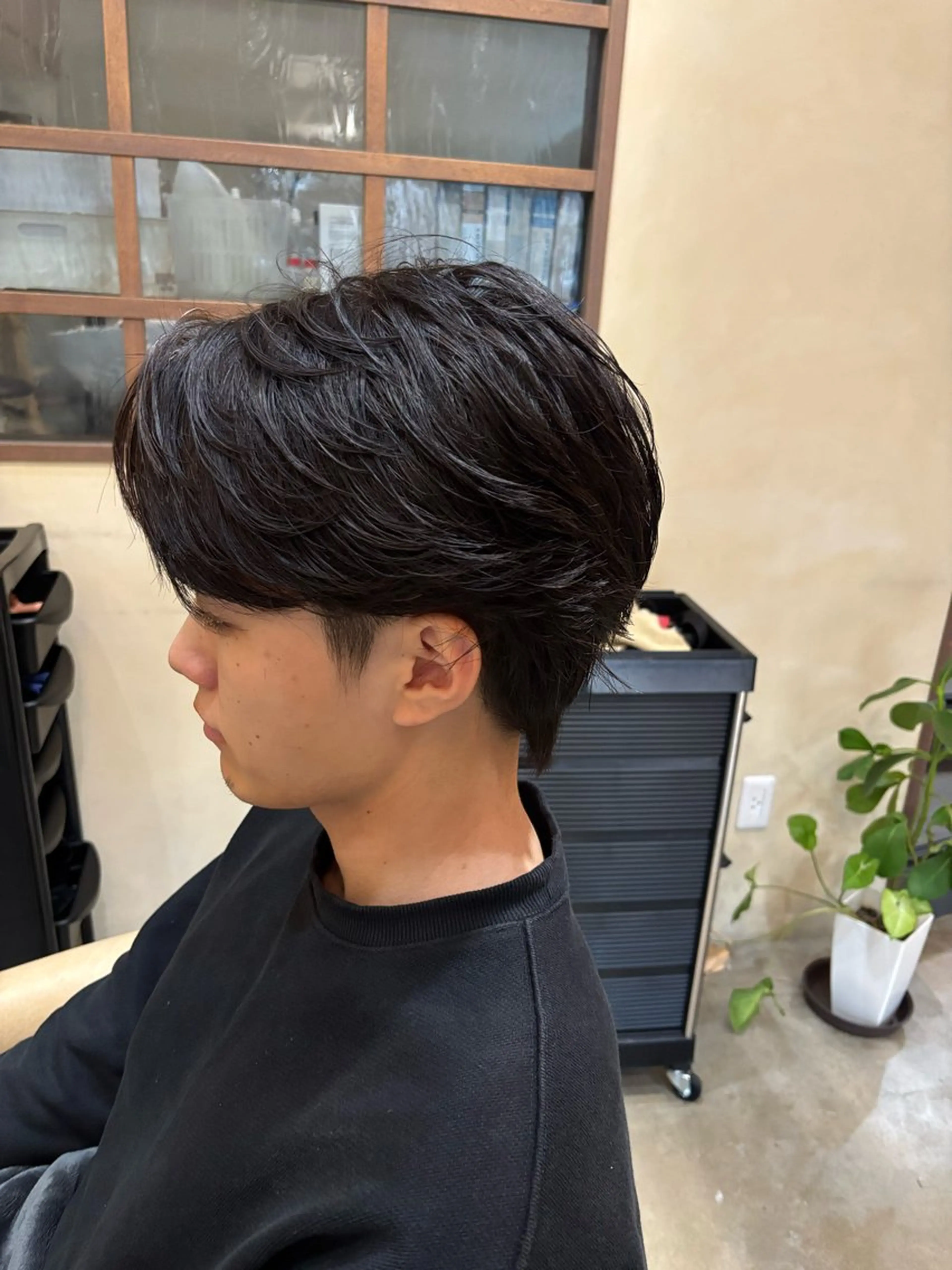 ショート メンズ カット パーマ 鹿児島 TSUBASAのヘアスタイル