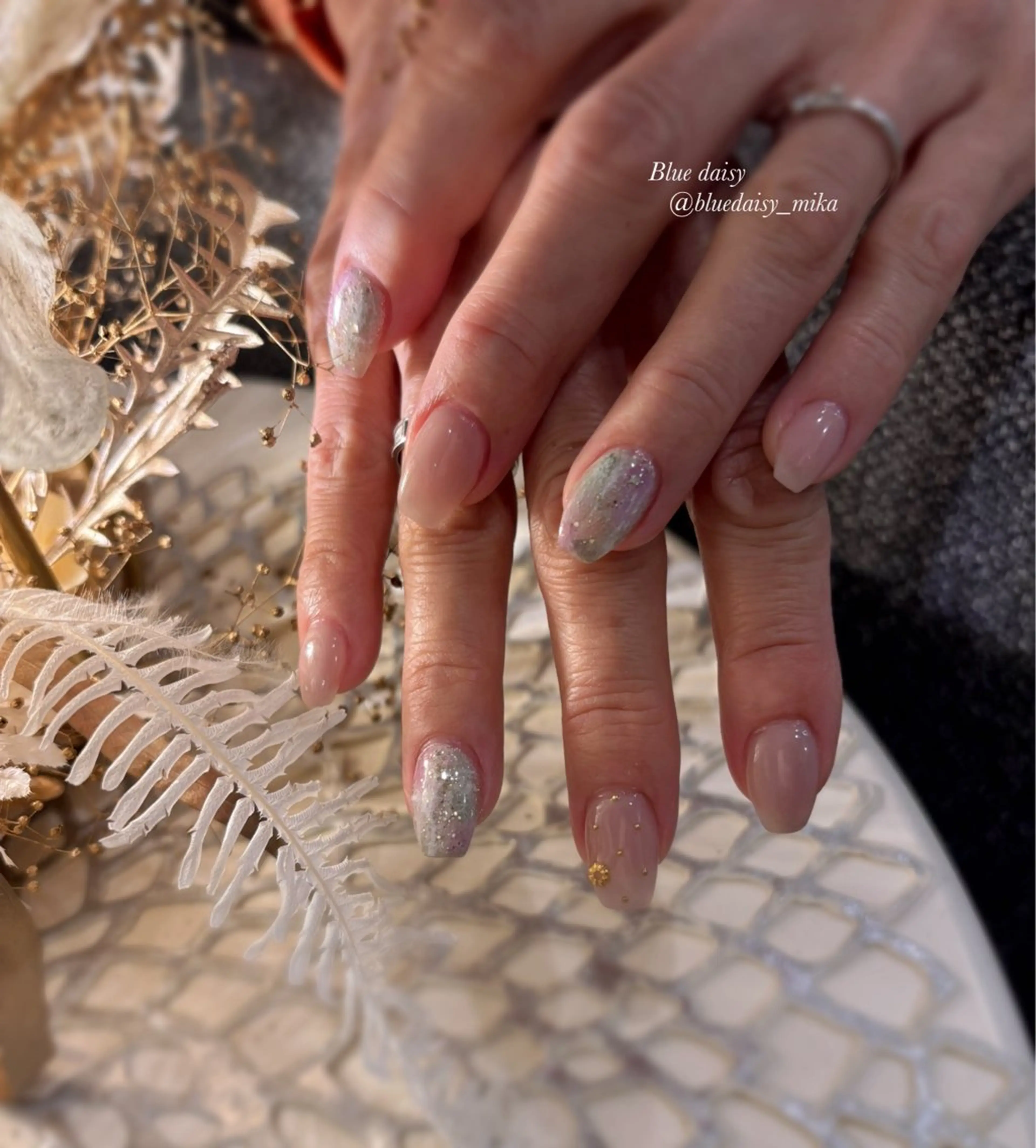 ネイル 桜ネイル 春ネイル ハンドネイル Blue　daisy　栄本店 【ブルーデイジー】所属・Blue daisy 栄本店のネイルデザイン