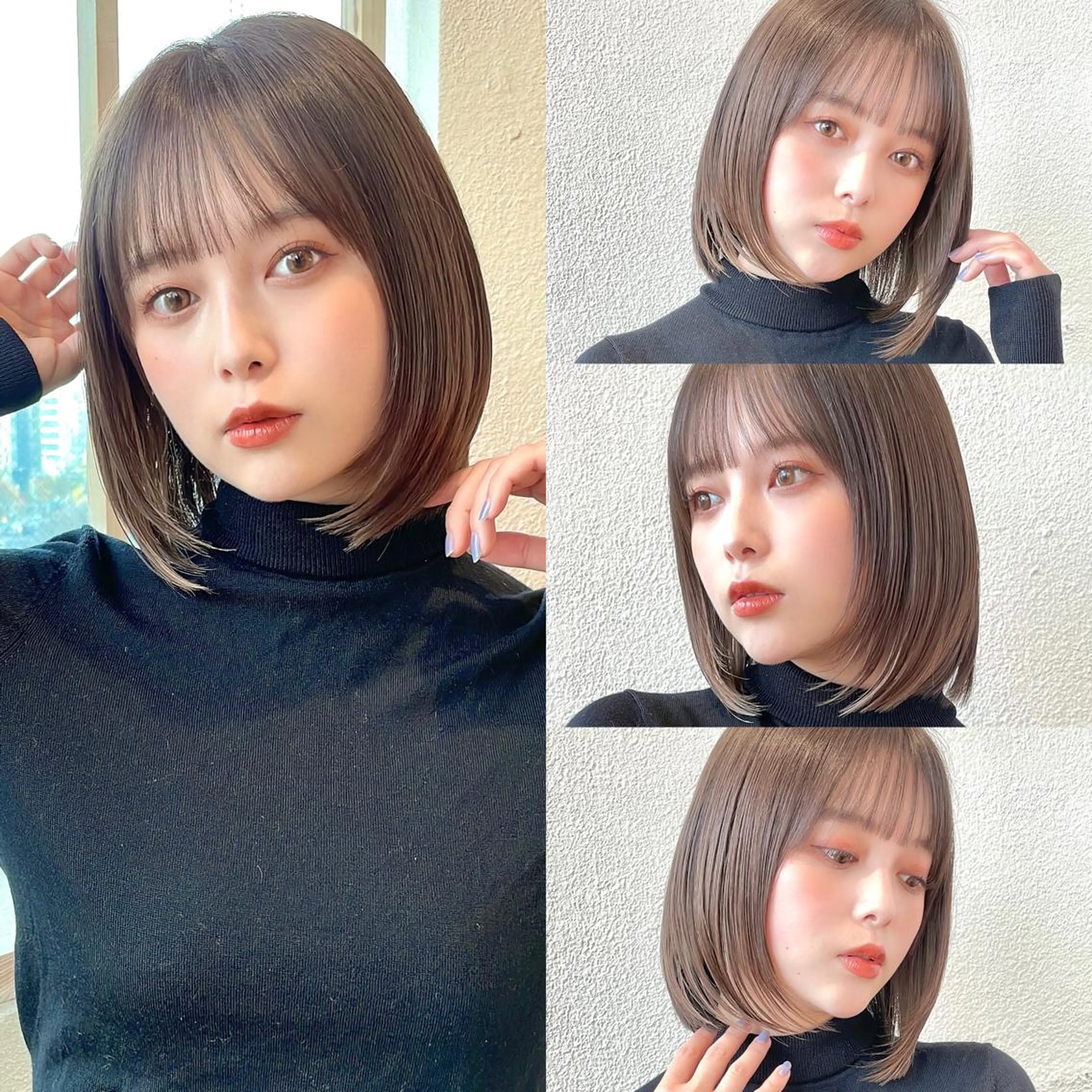 ミディアム カット ヘアカラー トリートメント 市原 大翼のヘアスタイル