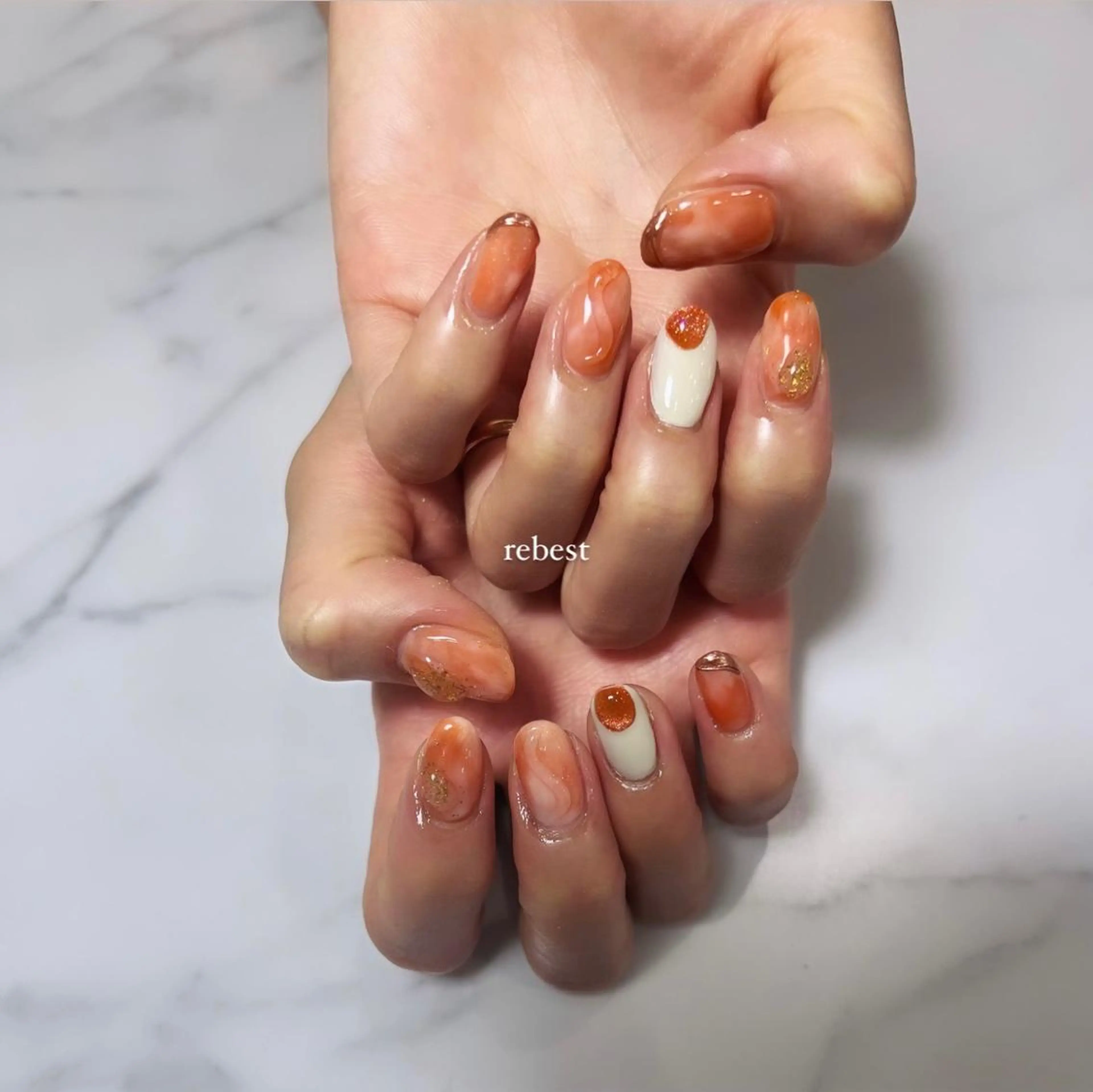 ネイル REBEST京橋 🦋Curumiのネイルデザイン