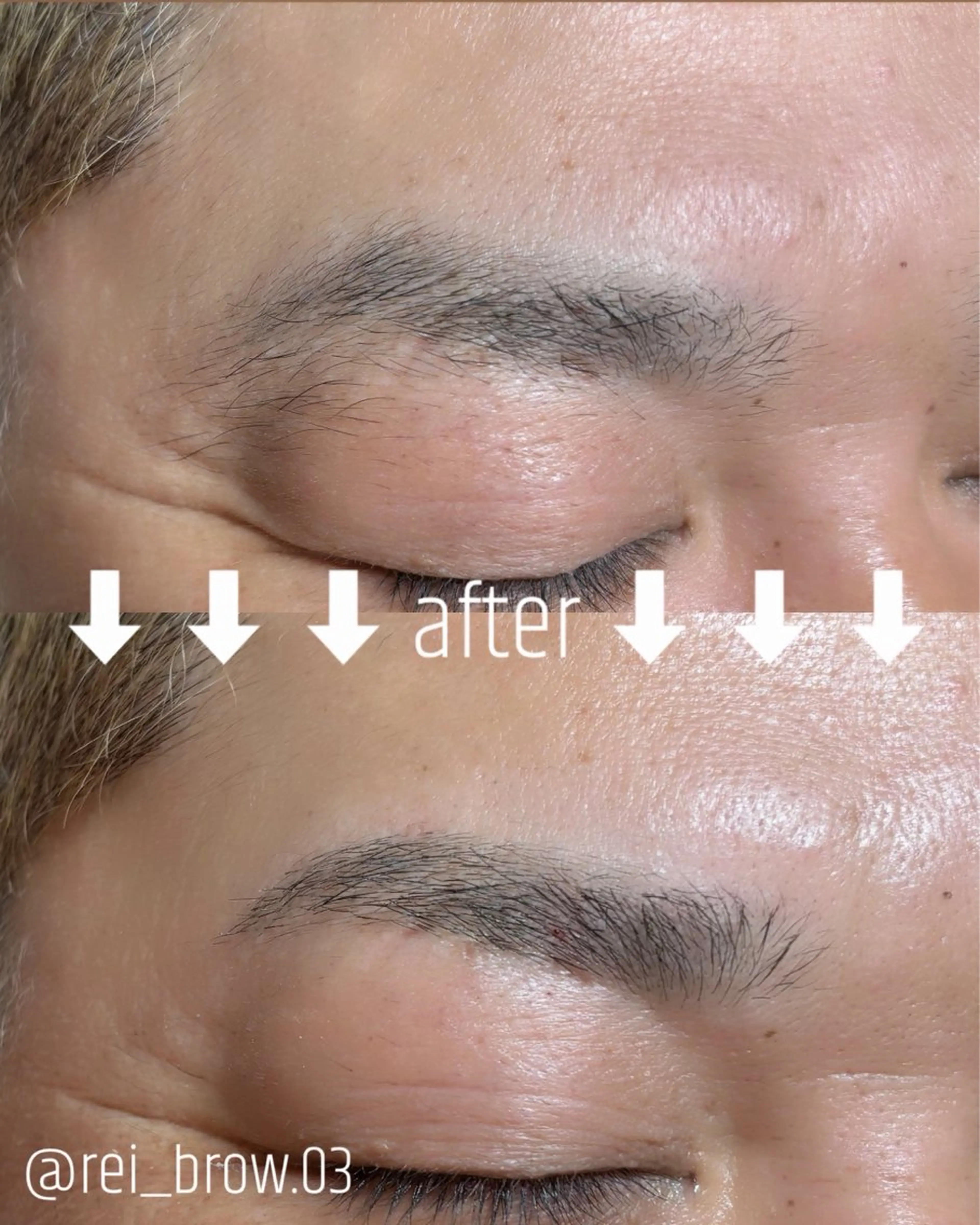 メンズ アイブロウ ワックス脱毛 眉カット その他(アイブロウ) Reika メンズ眉×HBLの眉毛・アイブロウイメージ