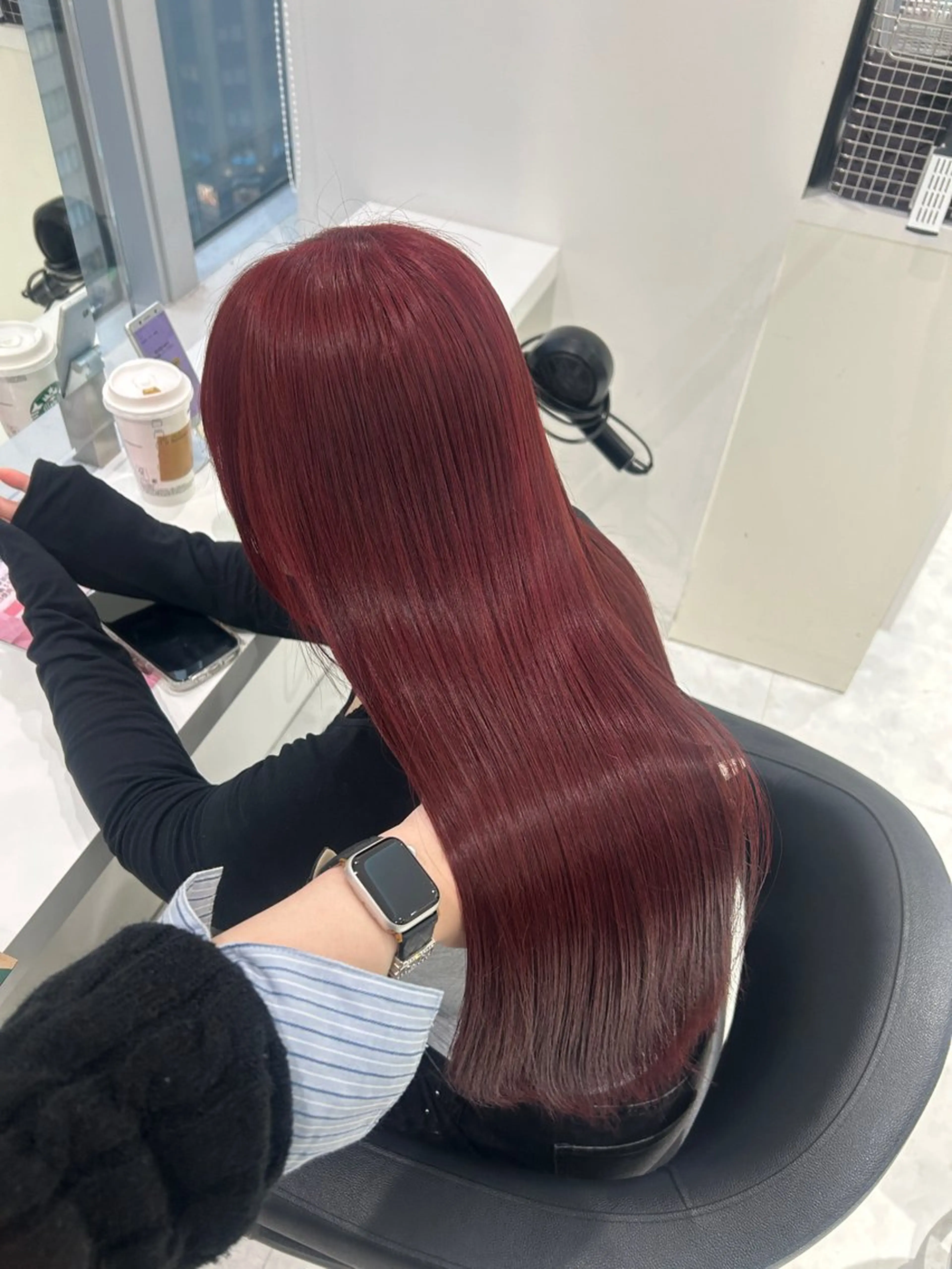 ロング カラー ヘアカラー 💗ブリーチなし暖色 kotono💗のヘアスタイル
