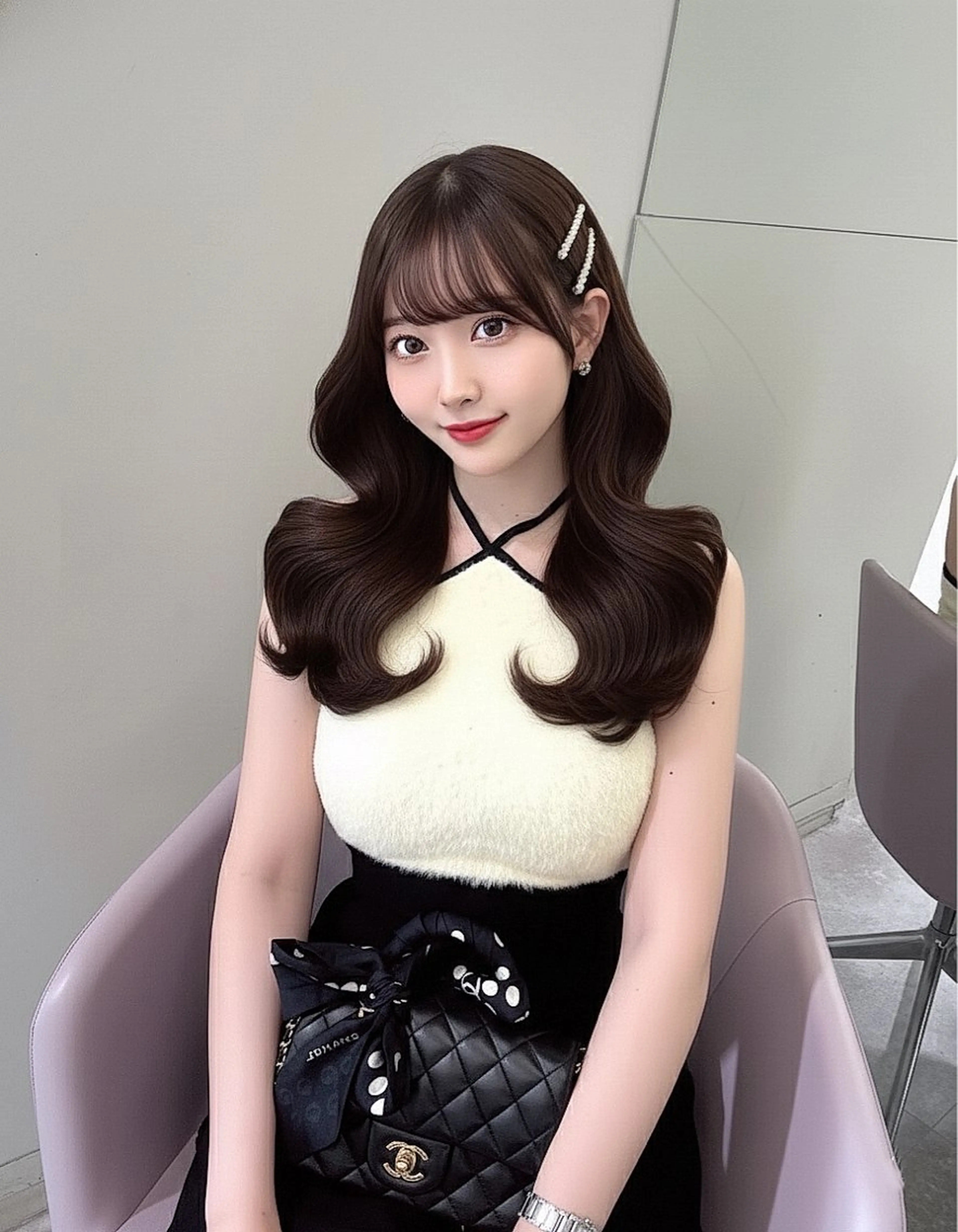 ロング カラー レイヤー/髪質改善 /透け感カラー/艶髪のヘアスタイル