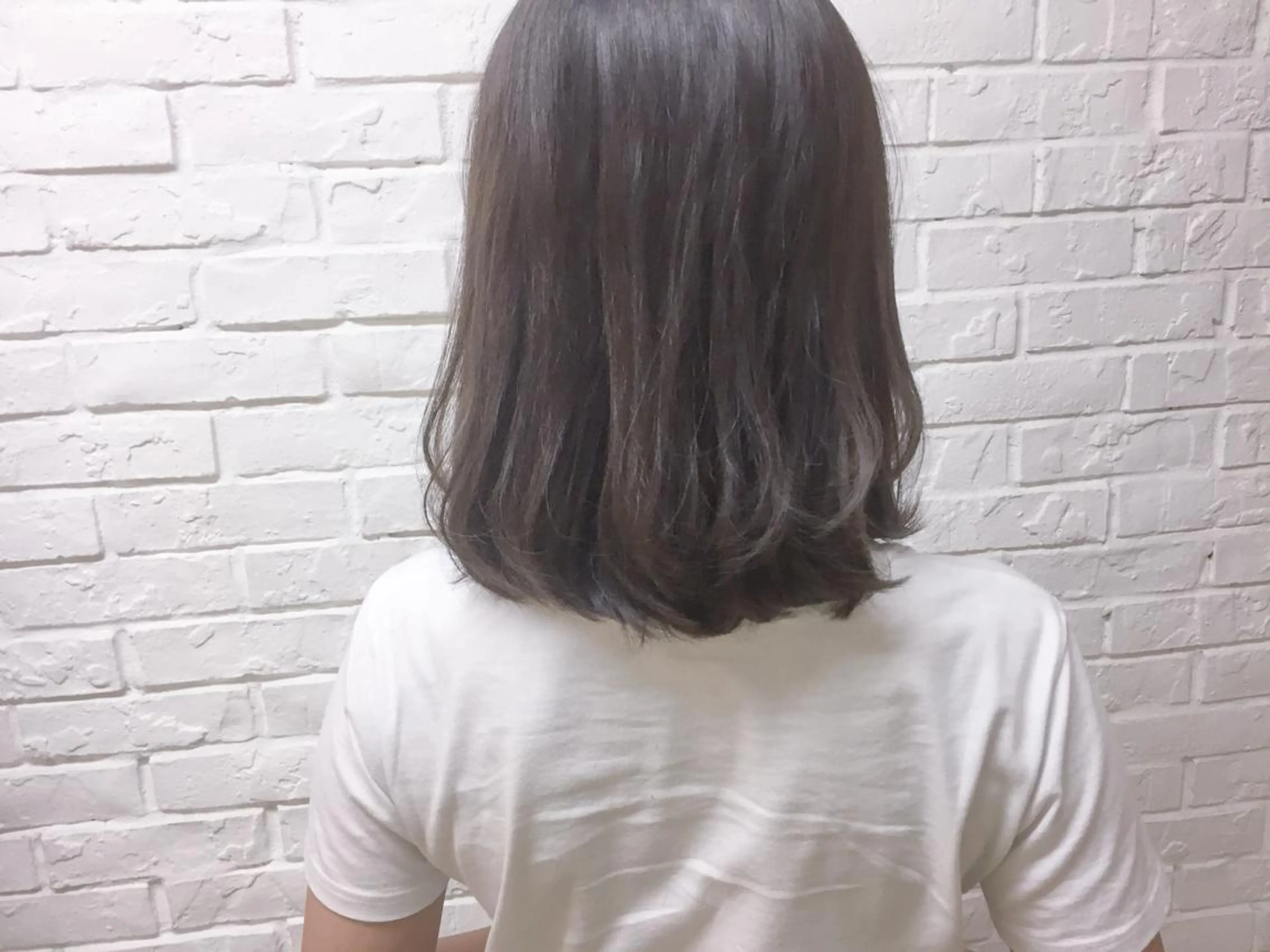 ミディアム カラー ブルーカラー ブルーグレー ブルーグレージュ グレージュ ヘアカラー トリートメント salonF 🔸hamaのマツエク・マツパデザイン