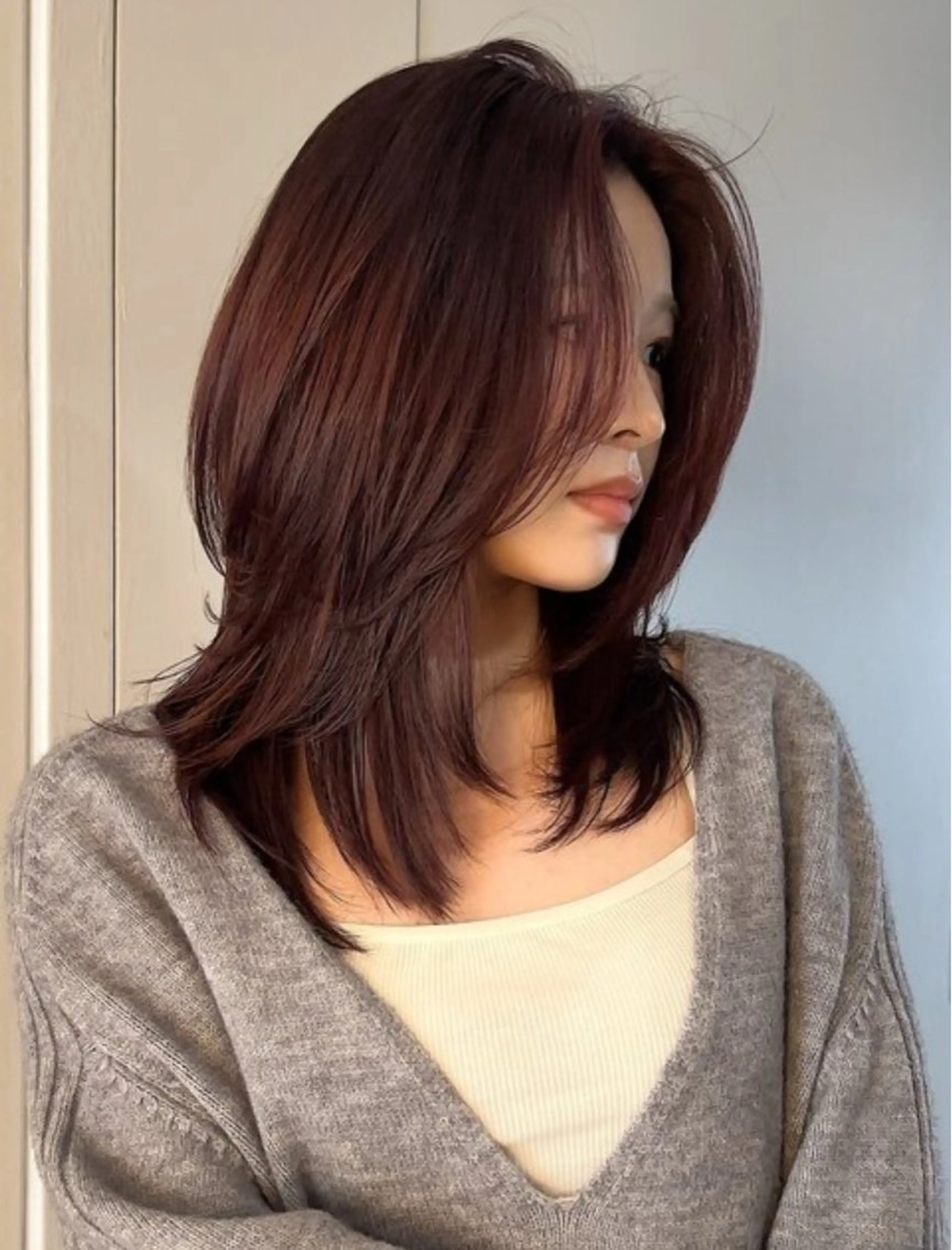 ミディアム 中尾 碧斗のヘアスタイル