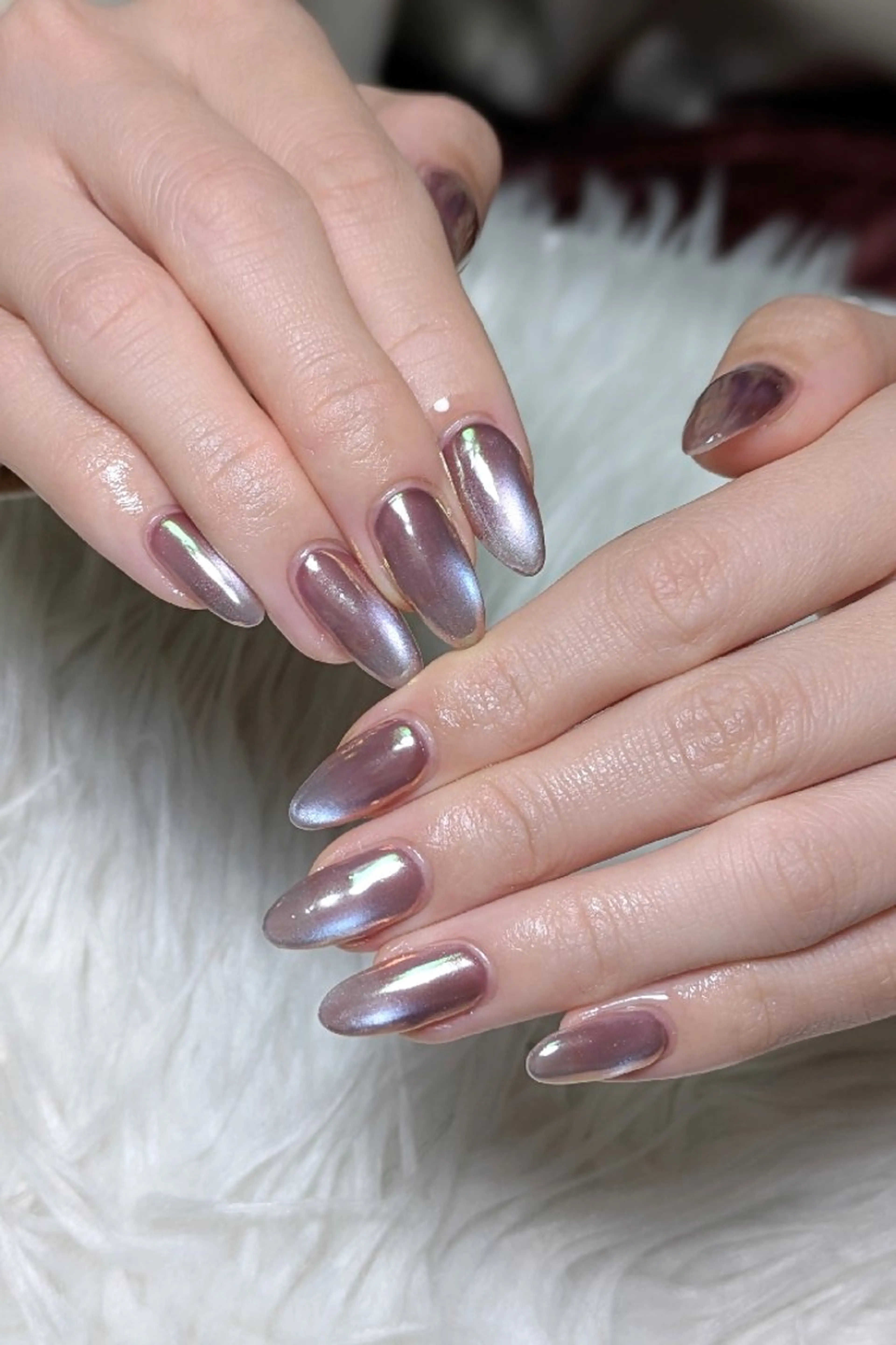 ネイル 氷ネイル・うるうるネイル マグネットネイル ミラーネイル シンプルネイル ハンドネイル m&pPrivate nailsalonのネイルデザイン