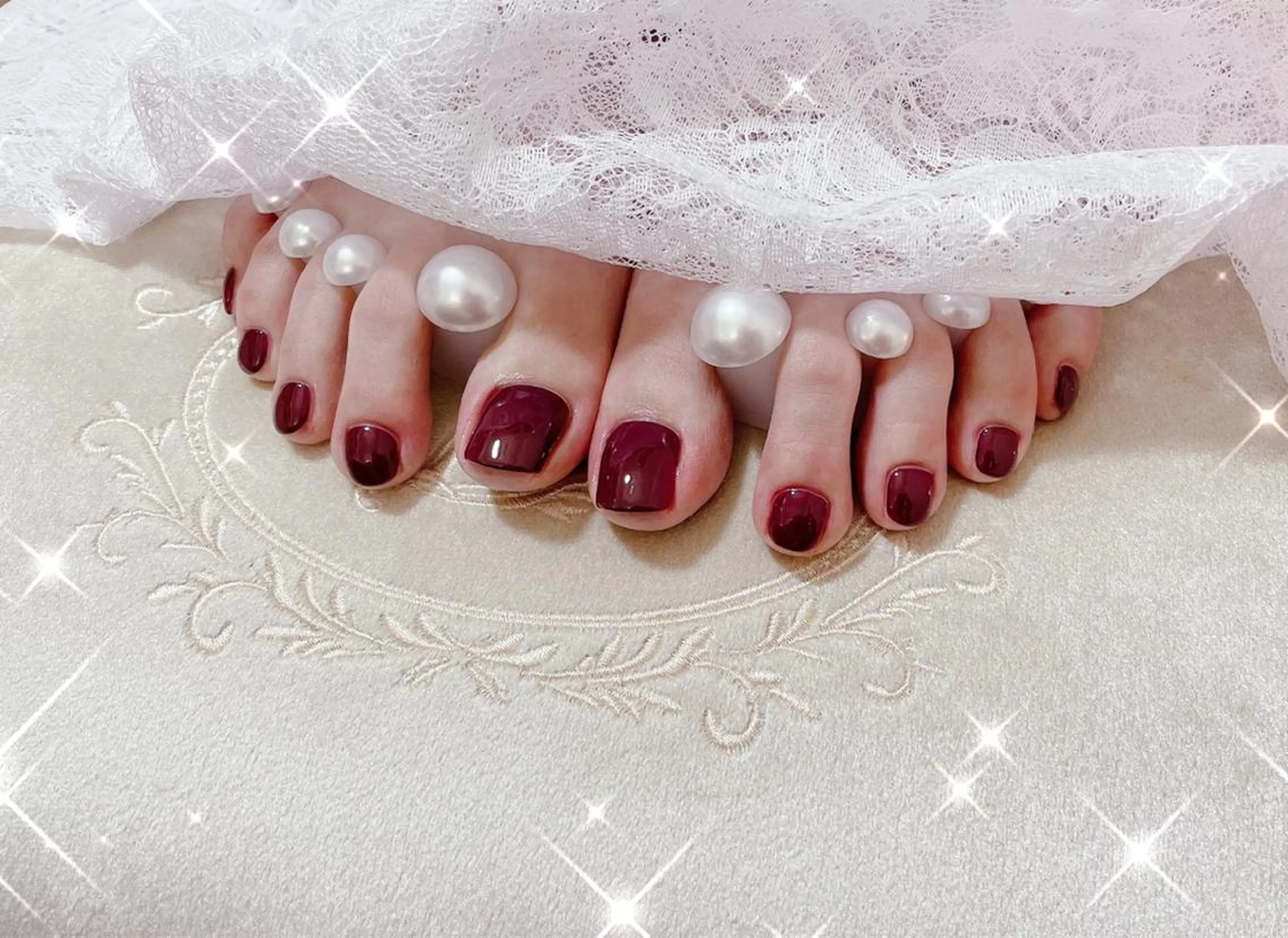 ネイル フットネイル ワンカラーネイル フットネイル FLARE NAIL フレアネイルのネイルデザイン
