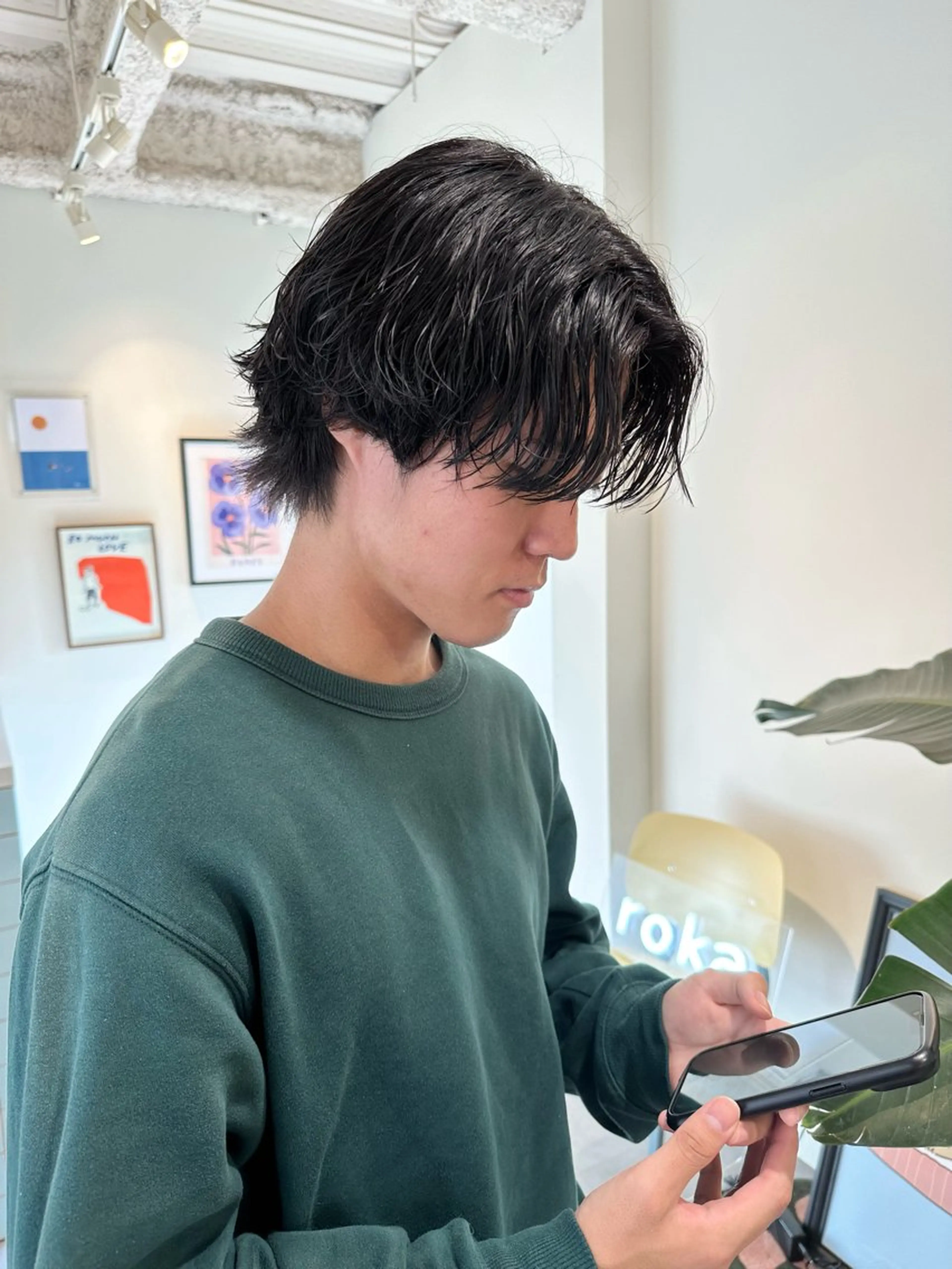 カラー パーマ ヘアカラー HANAME 原宿美容室のヘアスタイル