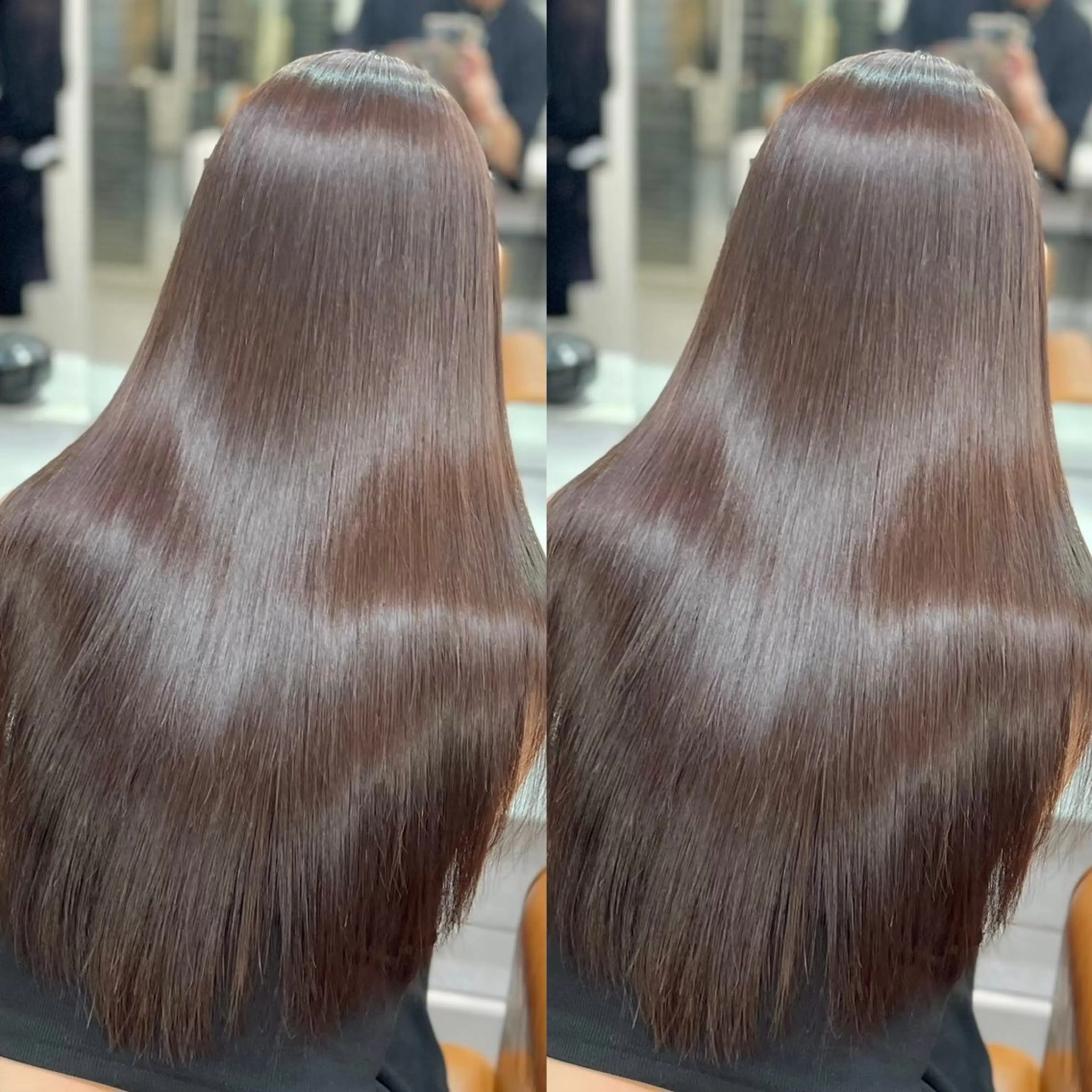 ロング カラー 髪質改善 韓国風ヘア トリートメント カット 縮毛矯正 レイヤー/艶カラー /韓国ヘア/高松のヘアスタイル