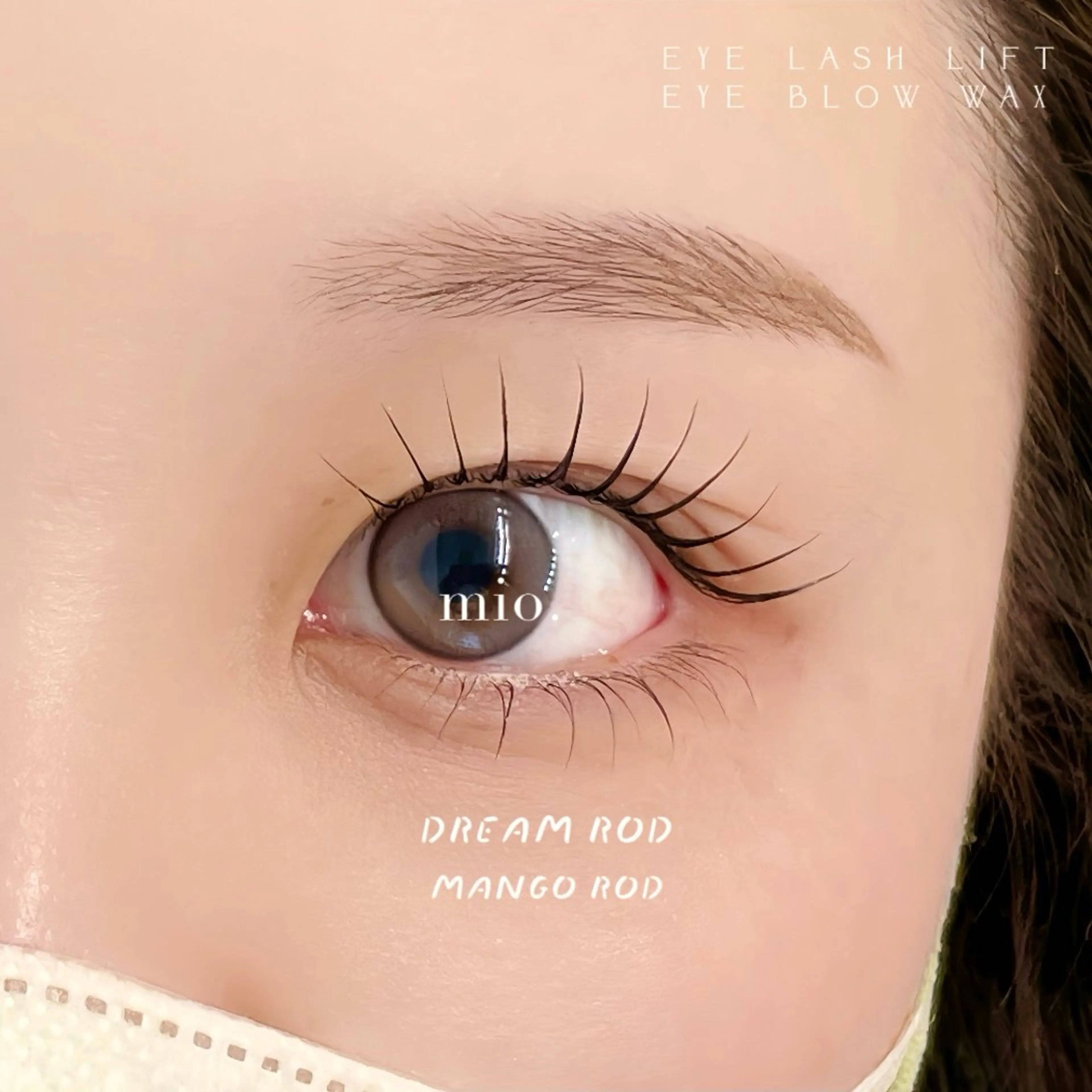 アイブロウワックス＋全種類上下まつ毛パーマ🤍の写真
