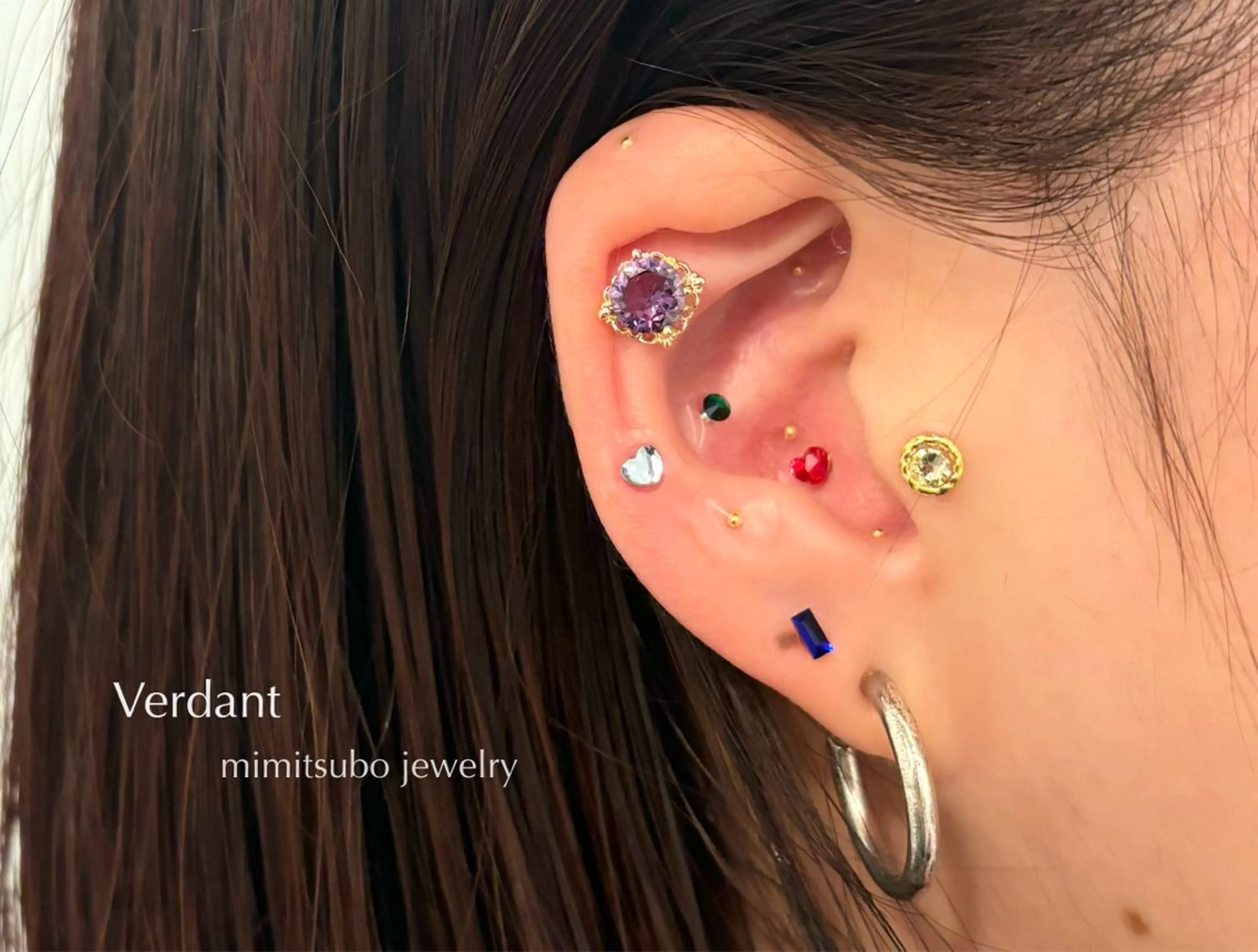 【大人気】耳ツボジュエリー/3500yen/片耳7粒✨つけ放題は4000yenの写真