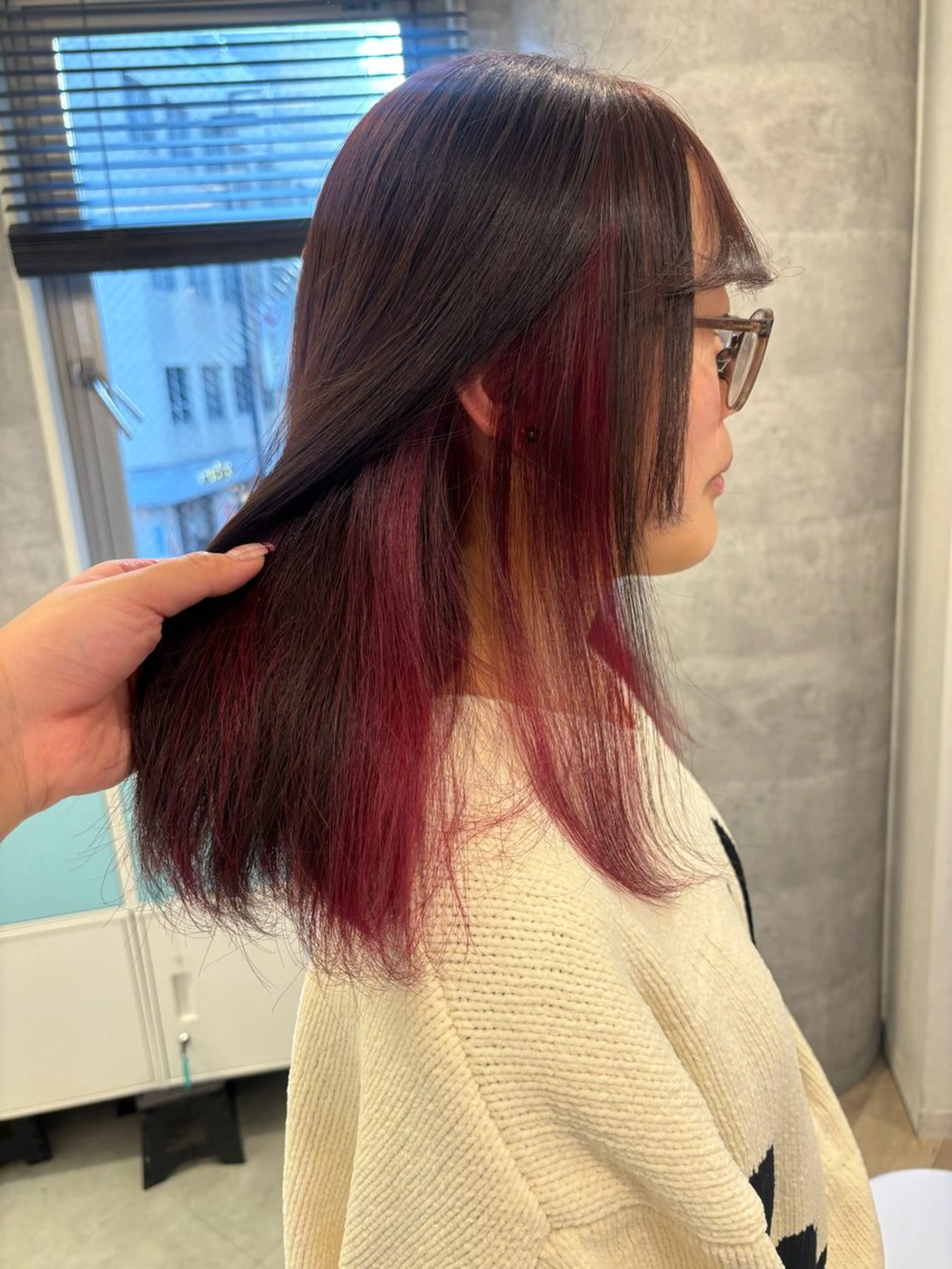 カラー ヘアカラー トリートメント loob Tokyo Arisa❤︎†のヘアスタイル