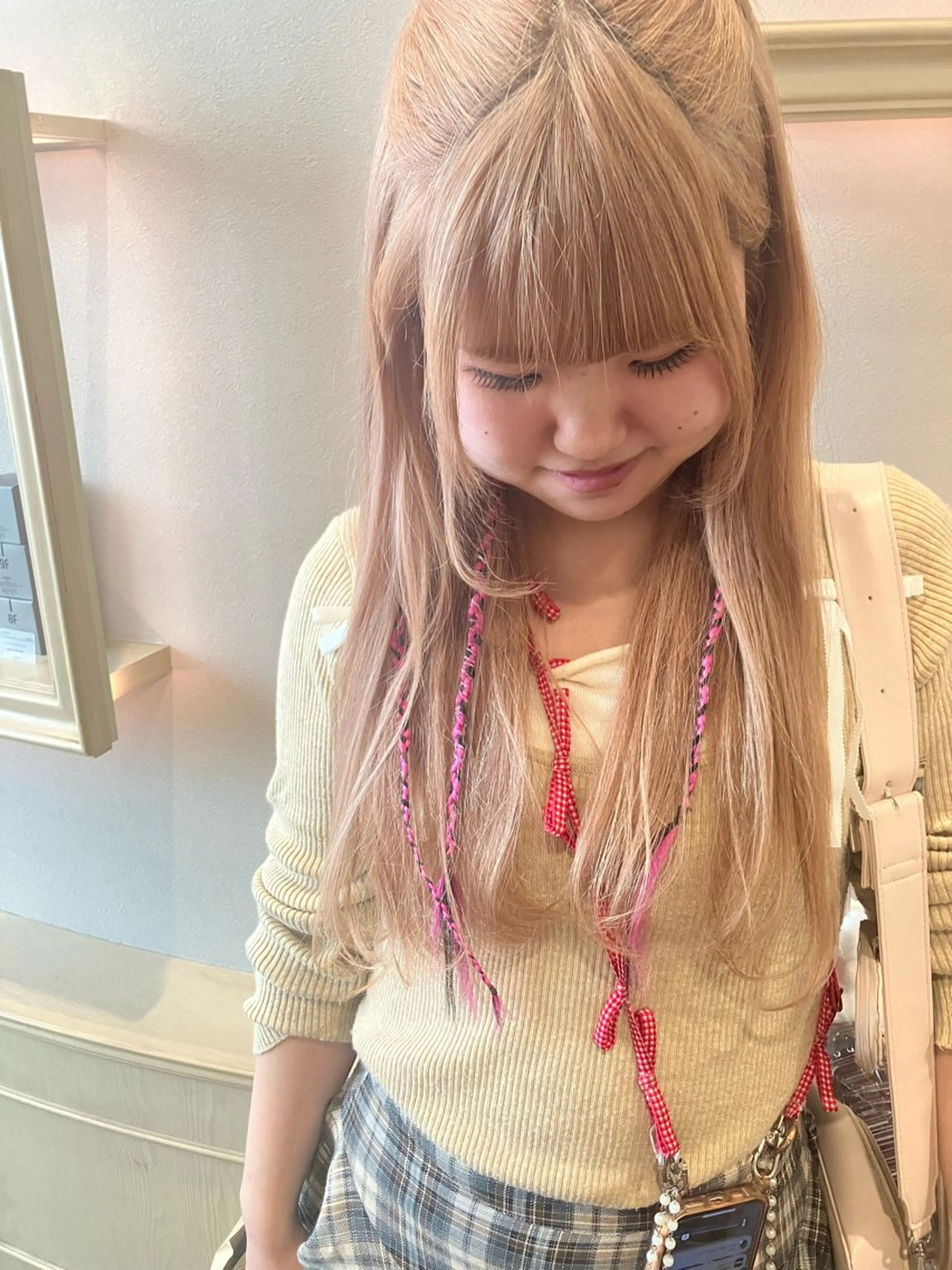 ロング エクステ 韓国エクステ／羽エク ダブルスキル💛のヘアスタイル