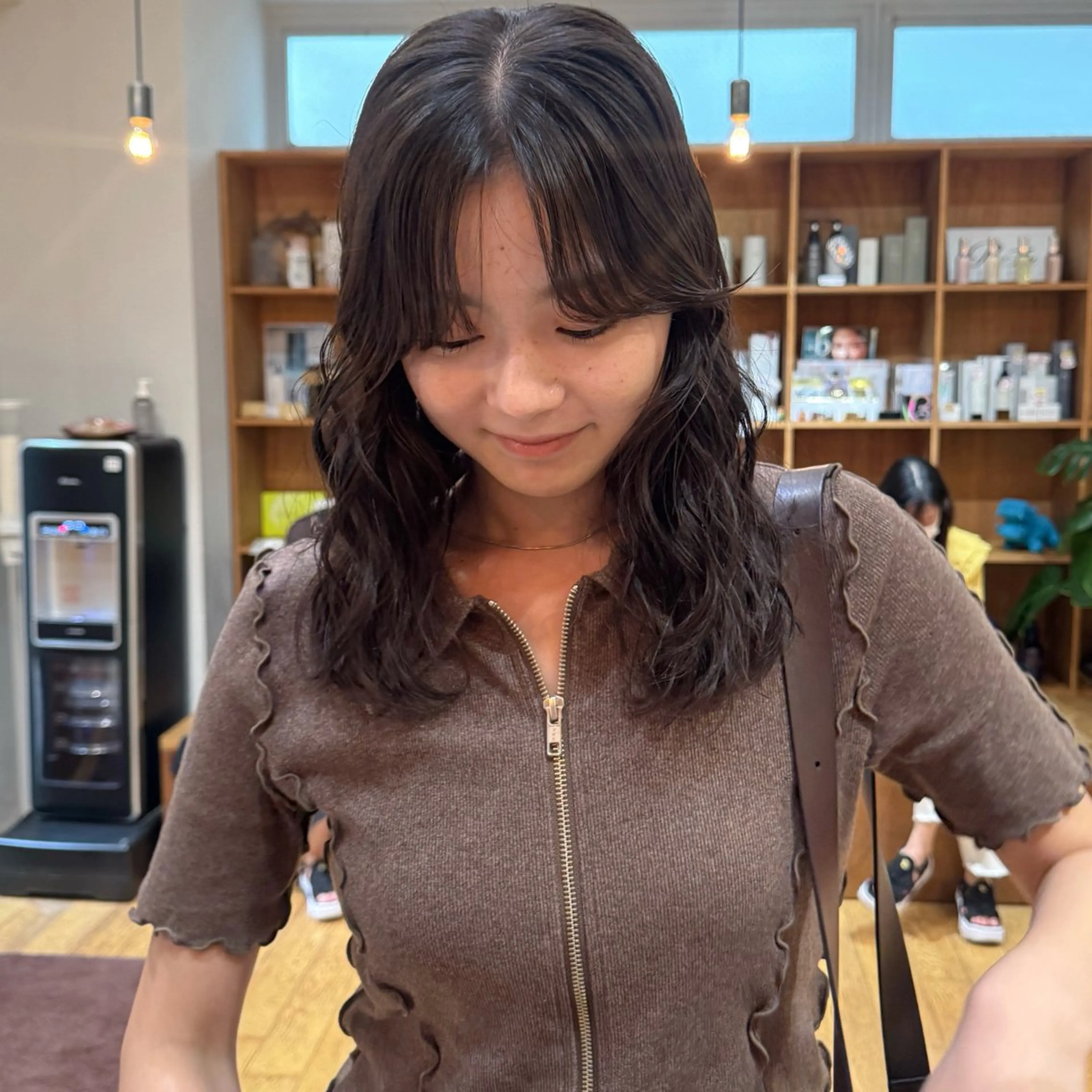 ミディアム パーマ カット パーマ 大橋 芽衣のヘアスタイル