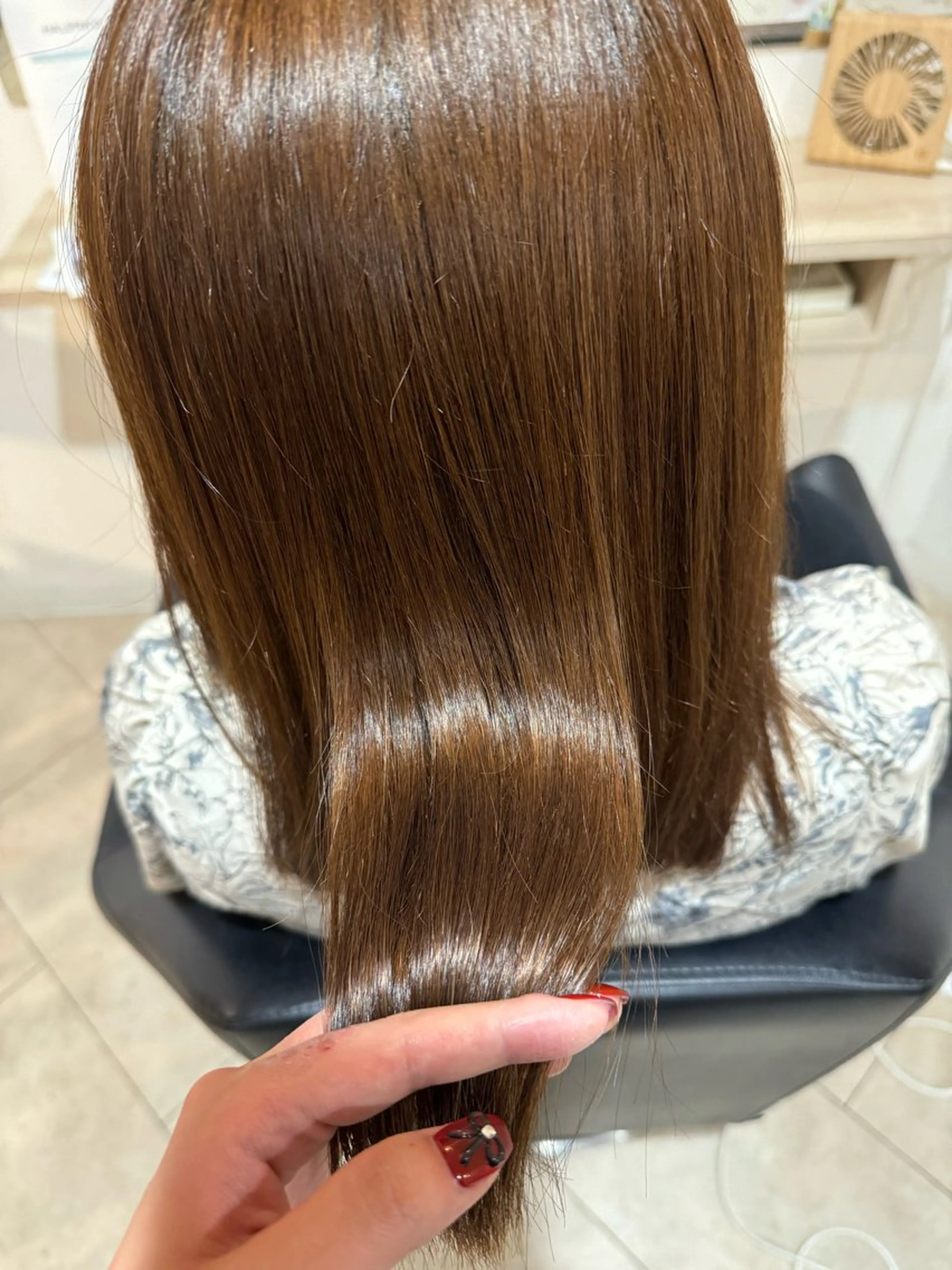 ミディアム カラー ベージュカラー ブラウンカラー カット ヘアカラー 骨格/顔型/伏見/ 佐藤 里菜のヘアスタイル