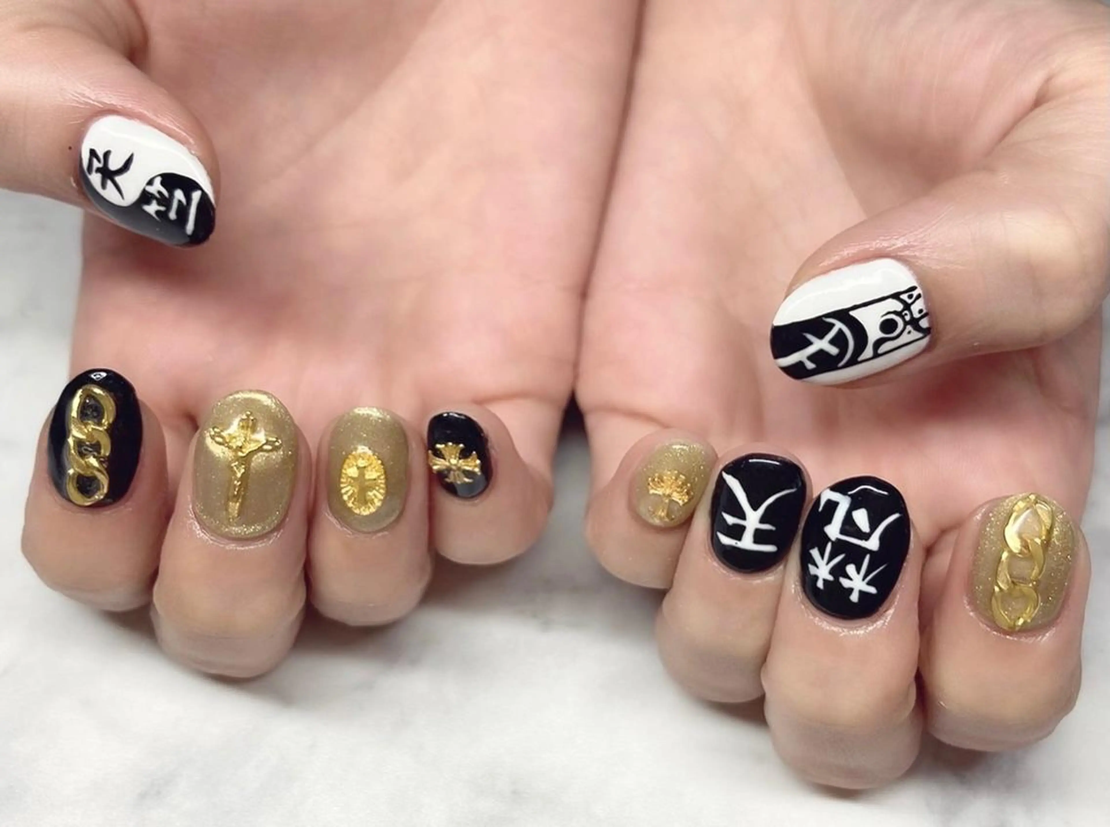 ネイル アートネイル ジェルネイル パラジェル 夏ネイル Nail&eye Belire 新宿のネイルデザイン