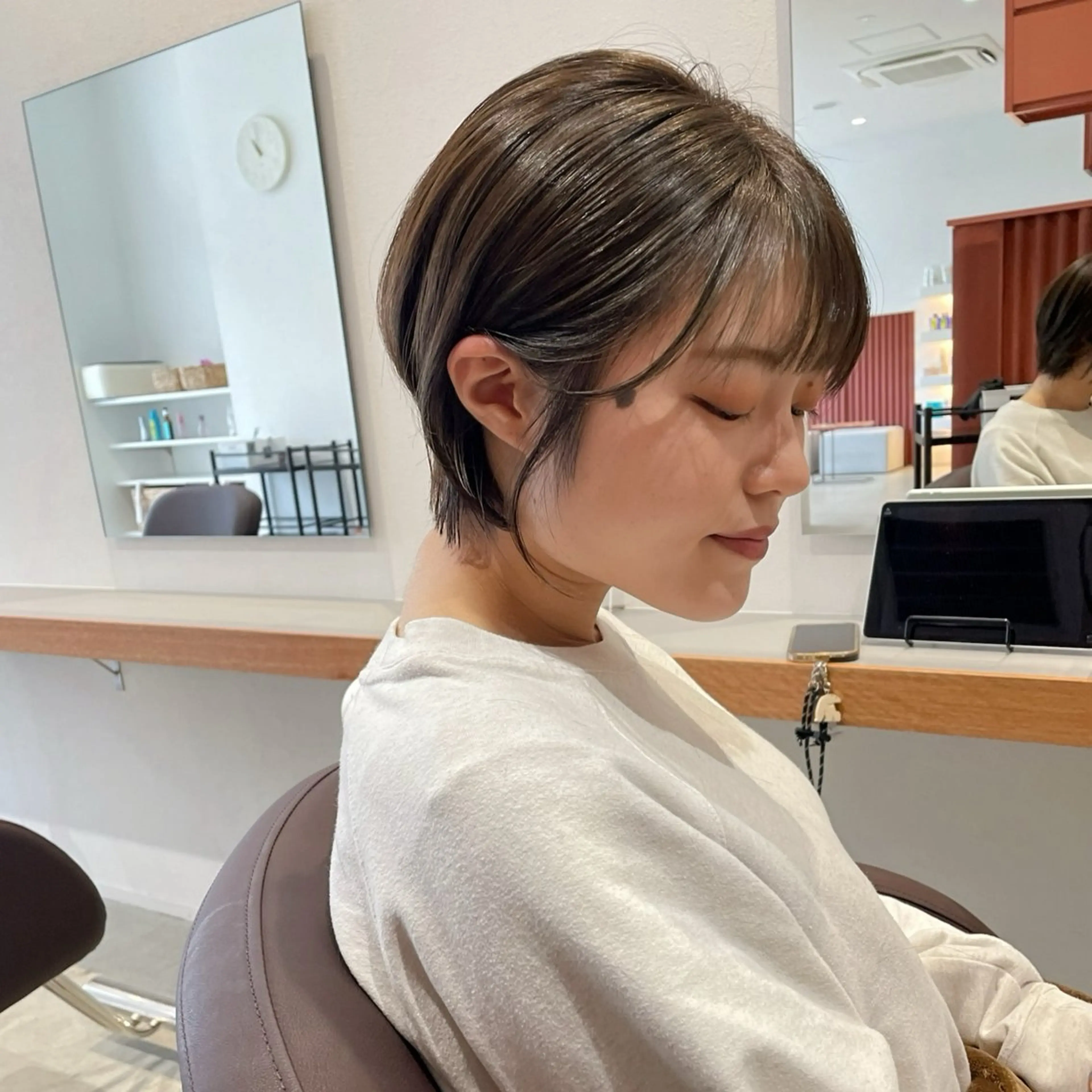 ショート カラー 丸みショート ショートヘア カット ヘアカラー トリートメント 北九州美容室 🕊️わかな✂︎のヘアスタイル