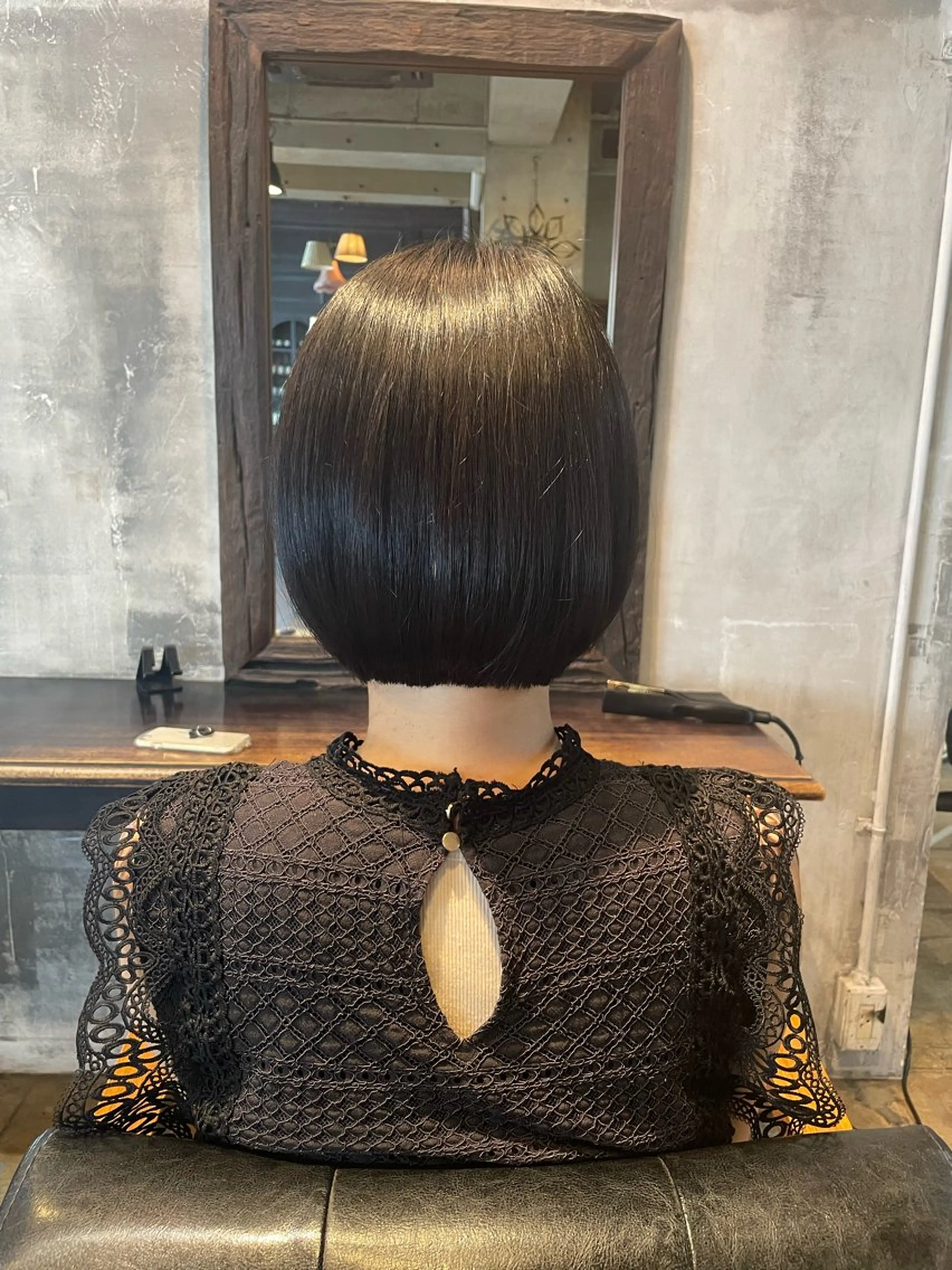 ショート カット トリートメント ミルクティー× グレージュMOMOのヘアスタイル