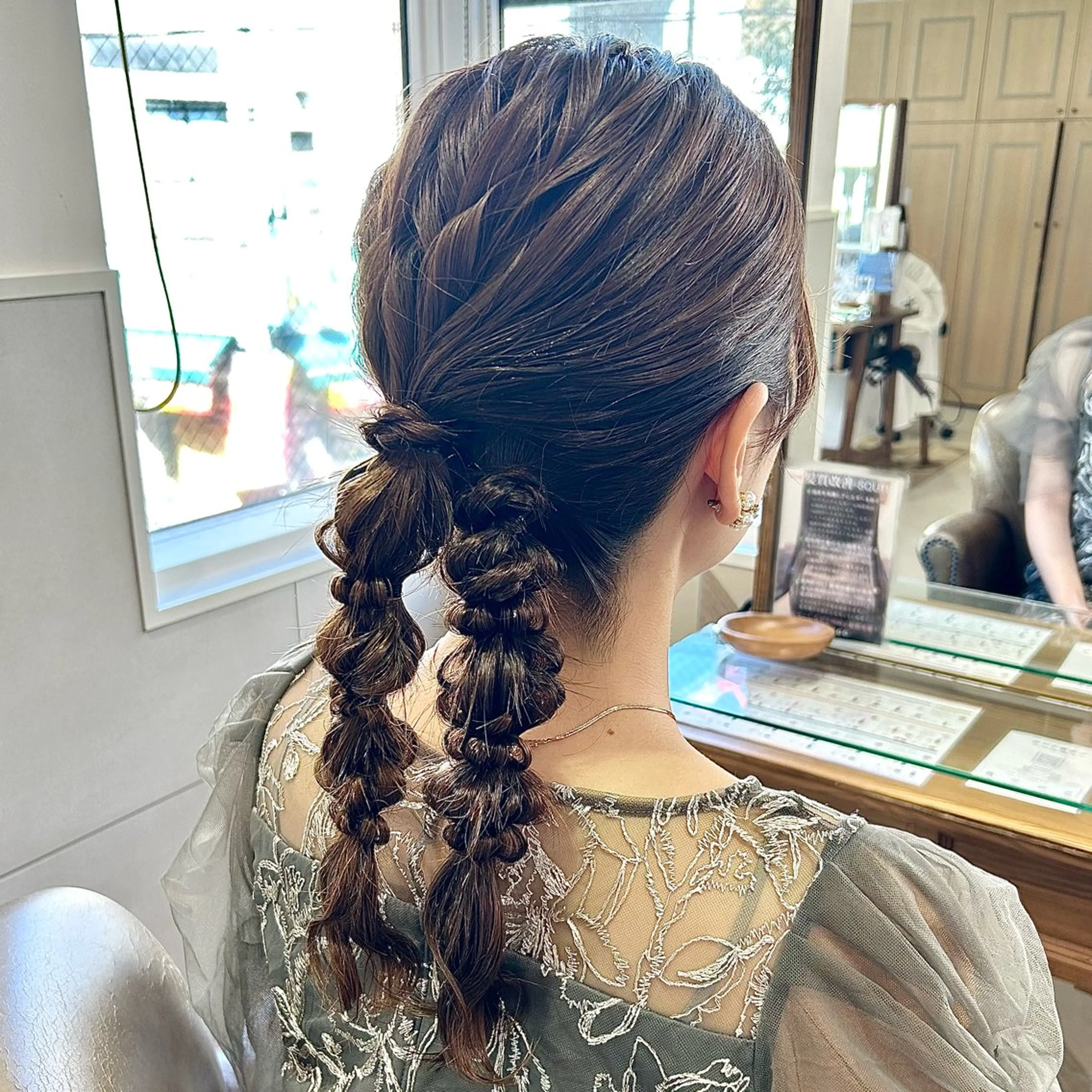 ロング カラー ヘアアレンジ ヘアセット 吉水 彩乃 /ボブ/艶感カラーのヘアスタイル