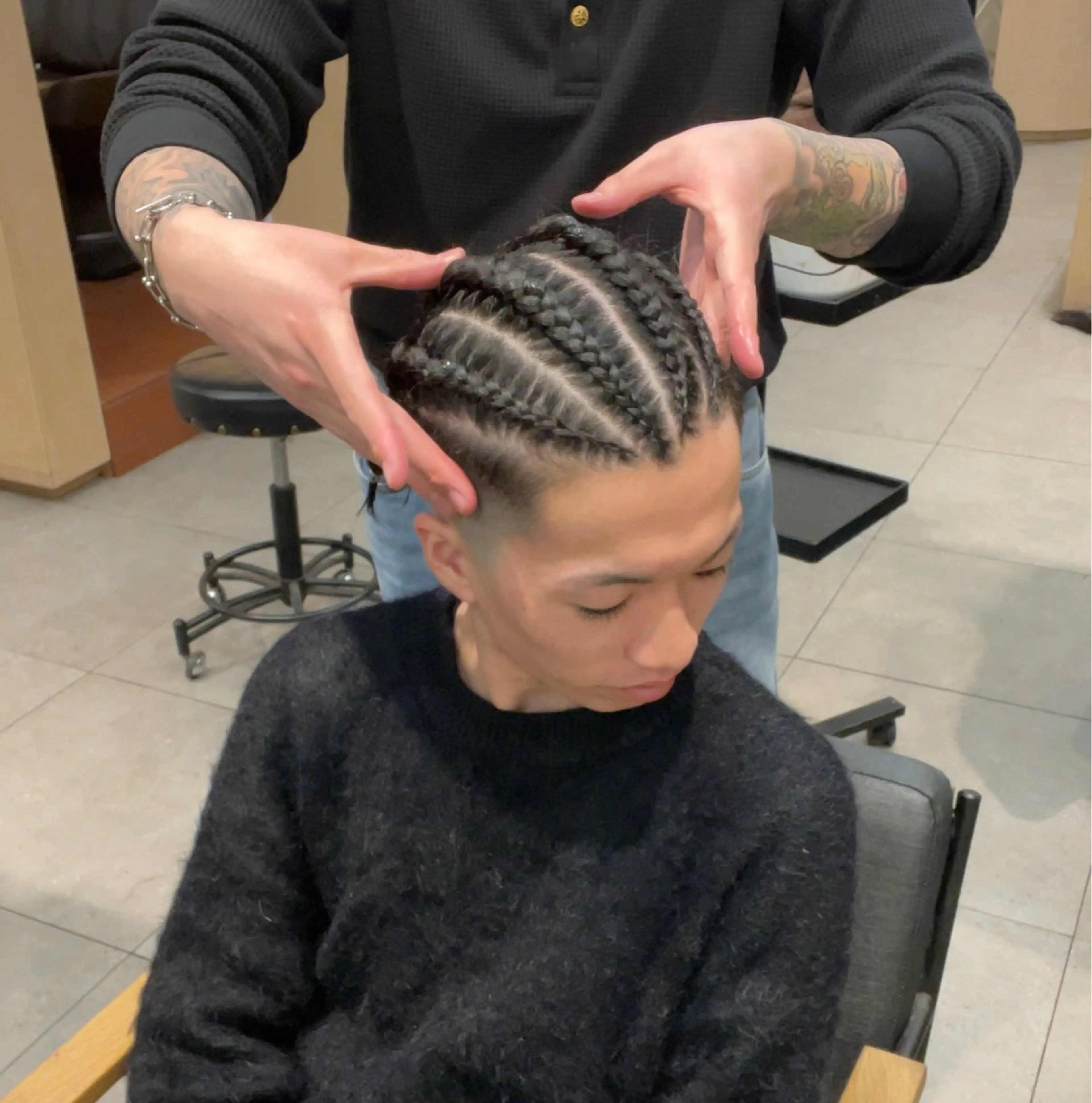 ヘアアレンジ メンズ ヘアセット 渋谷/フェード/ 國分 翔のヘアスタイル