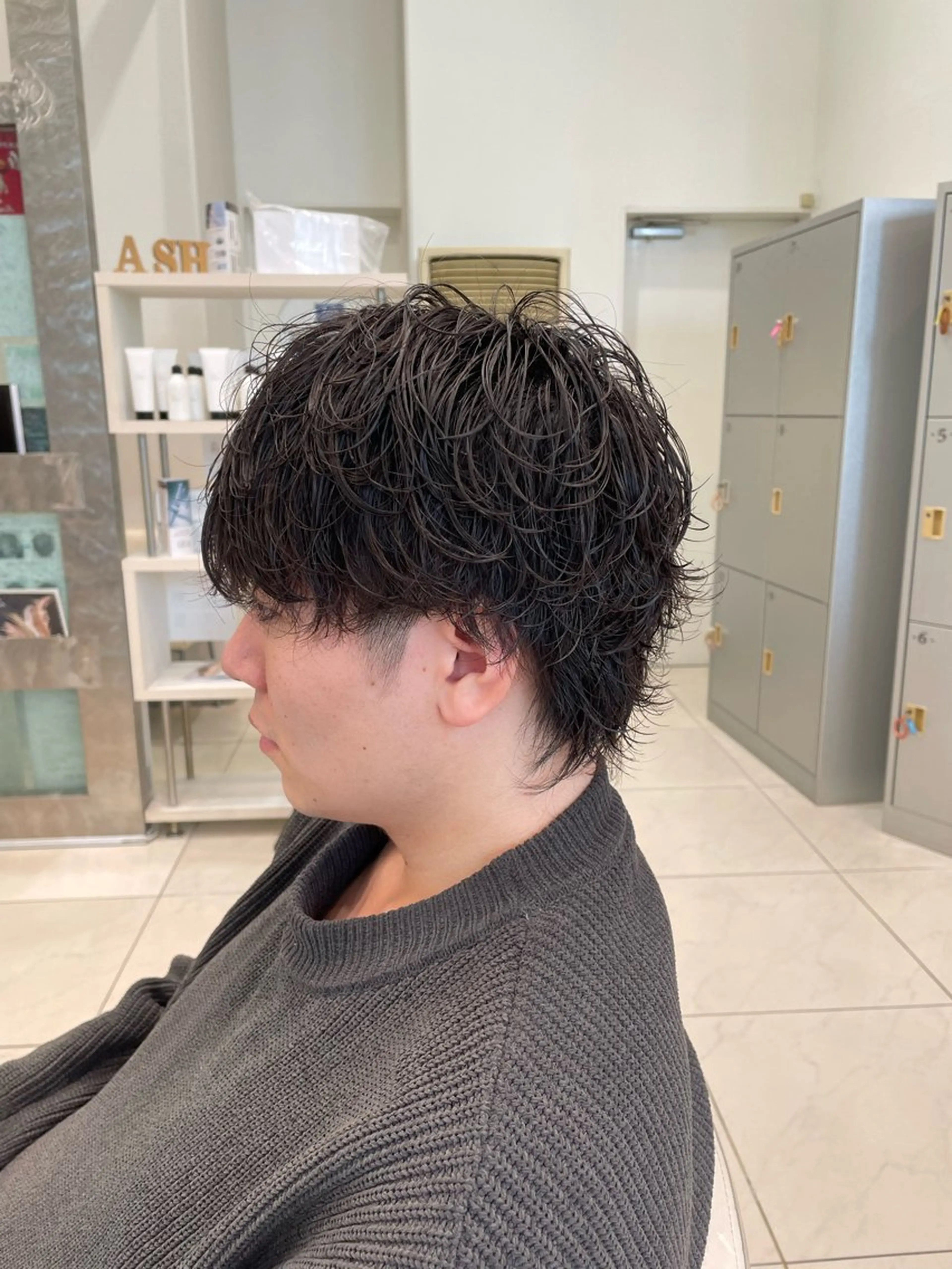 ショート パーマ メンズ メンズパーマ カット パーマ トリートメント メンズパーマ特化 真栄平有希のヘアスタイル