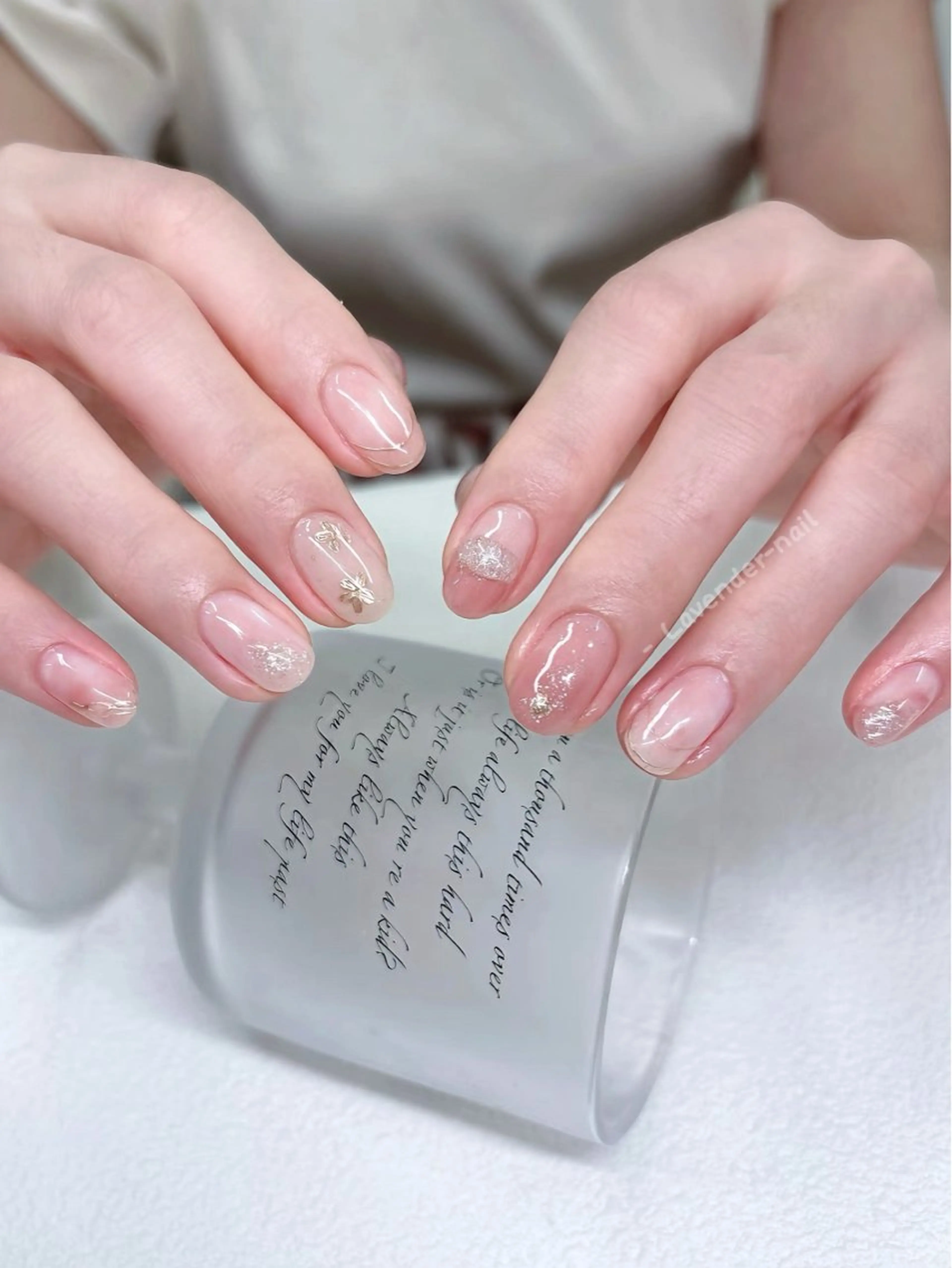 ネイル ハンドネイル Lavender nail·北18条のネイルデザイン
