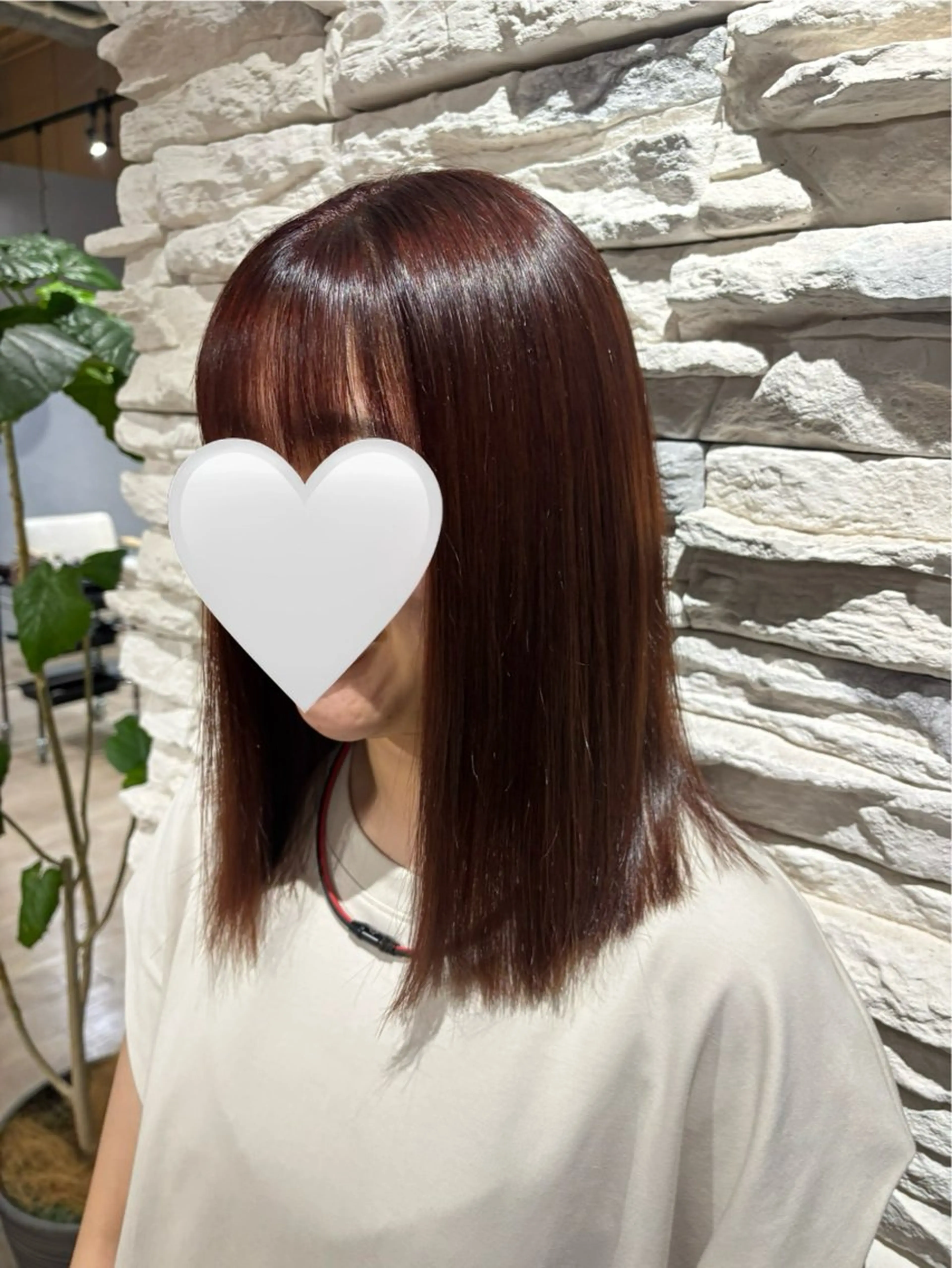 ミディアム ヘアカラー Maki /透明感カラーのヘアスタイル