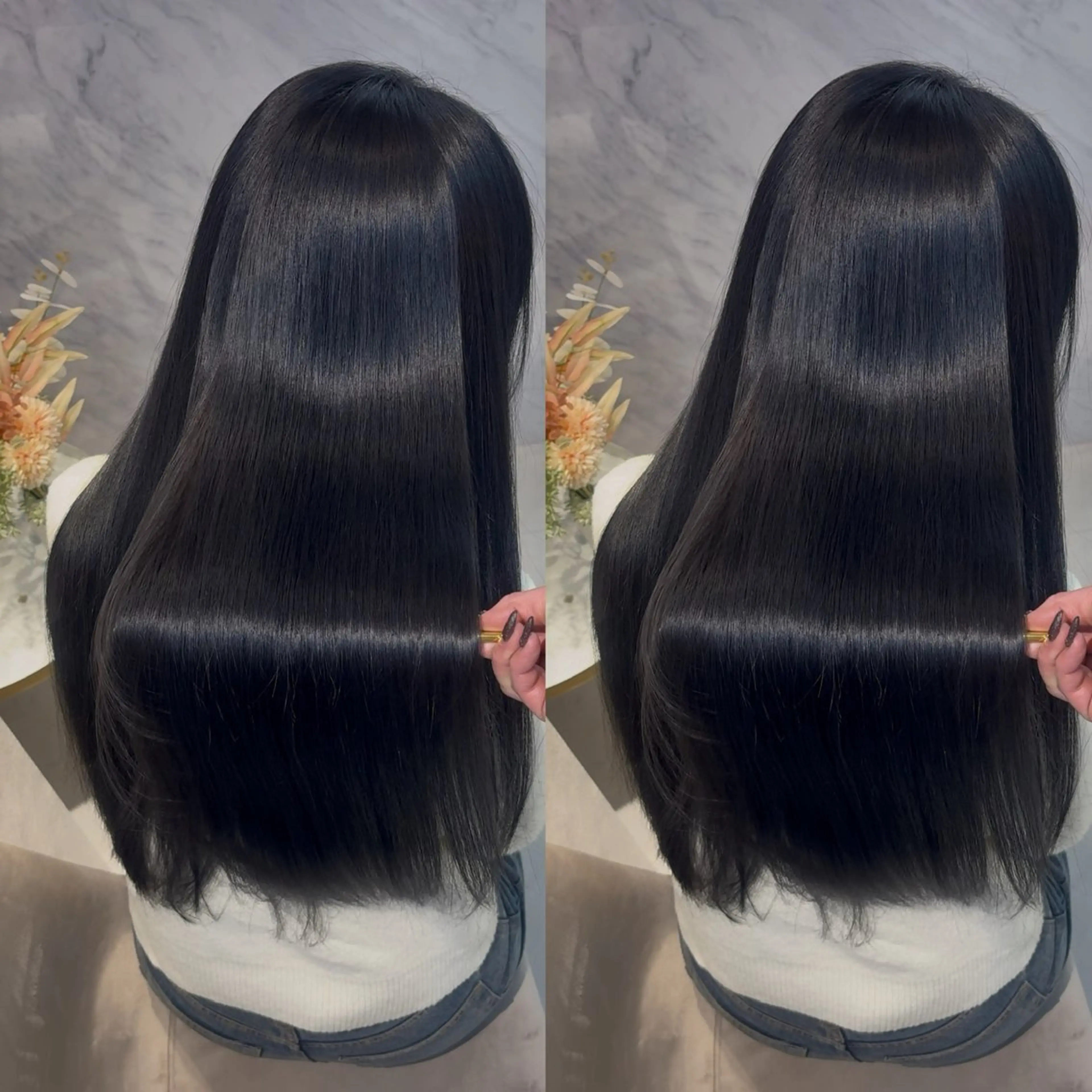 ロング カット ヘアカラー 縮毛矯正 トリートメント 新宿No.1艶髪矯正 美艶カラー/FUKAのヘアスタイル
