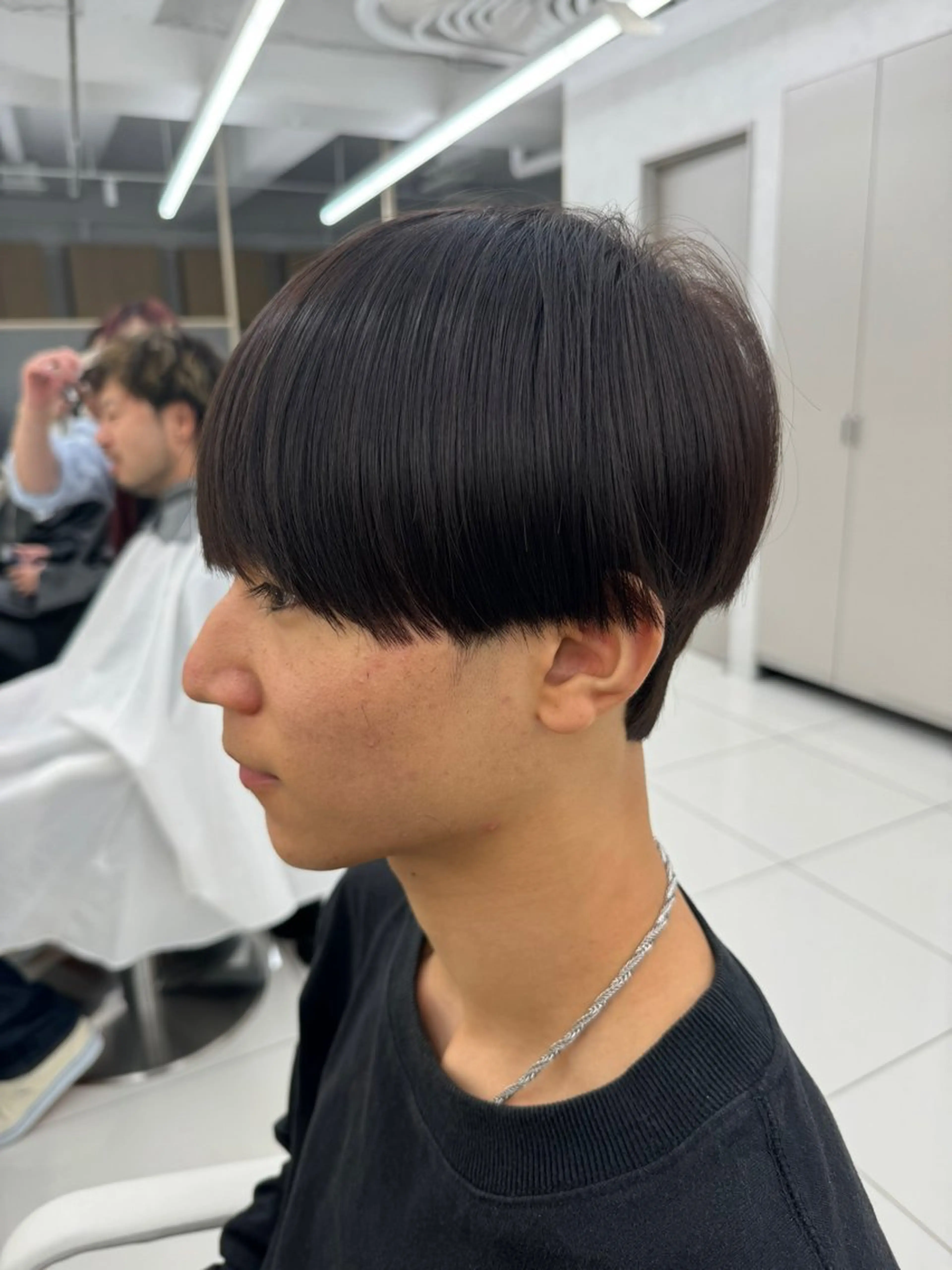 ショート パーマ メンズ マッシュ 縮毛矯正 カット 縮毛矯正 【メンズ縮毛矯正】 田中秀斗のヘアスタイル