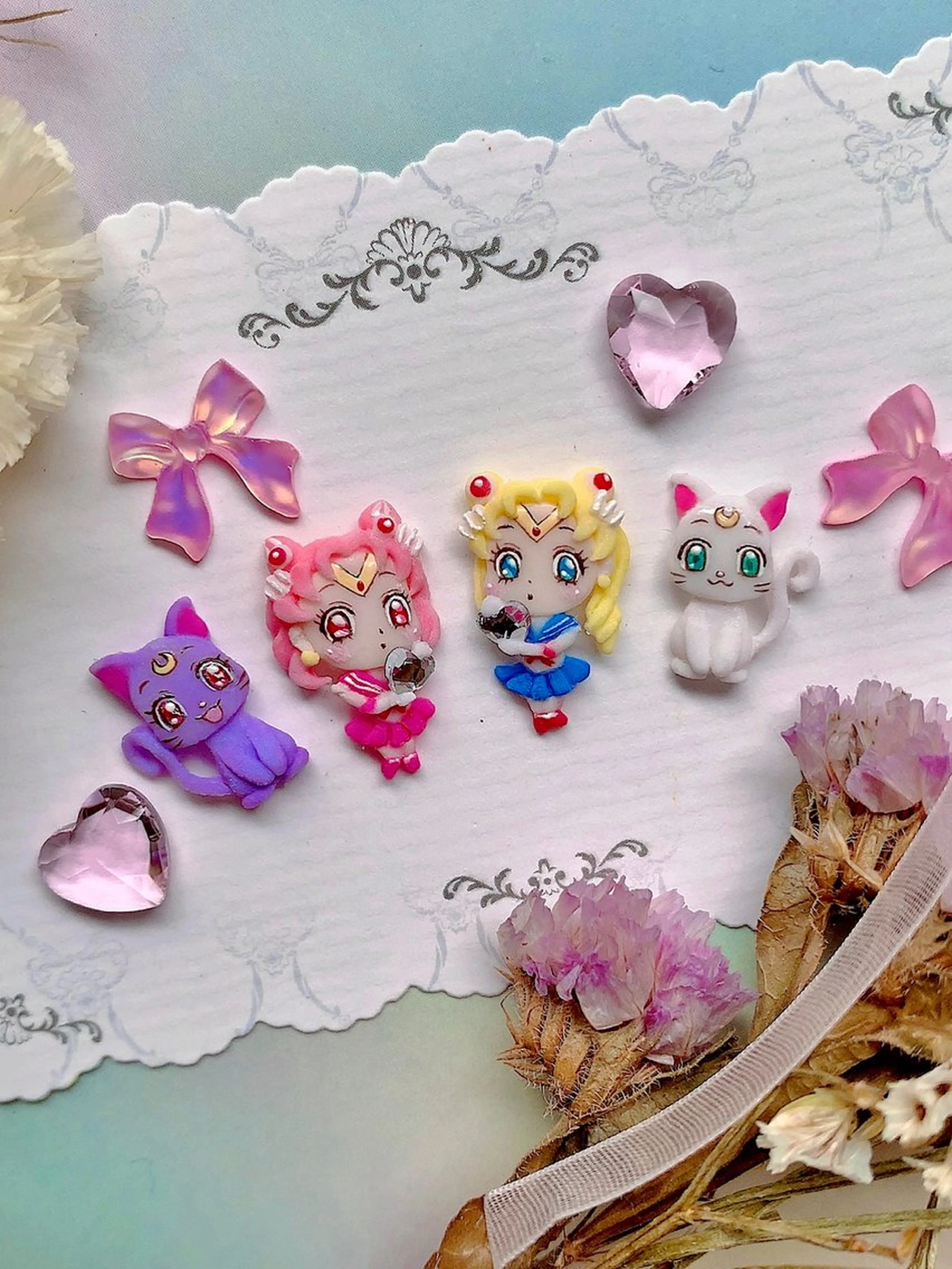 ネイル アートネイル ぷっくりネイル 3Dアートネイル💗 都築レナのネイルデザイン