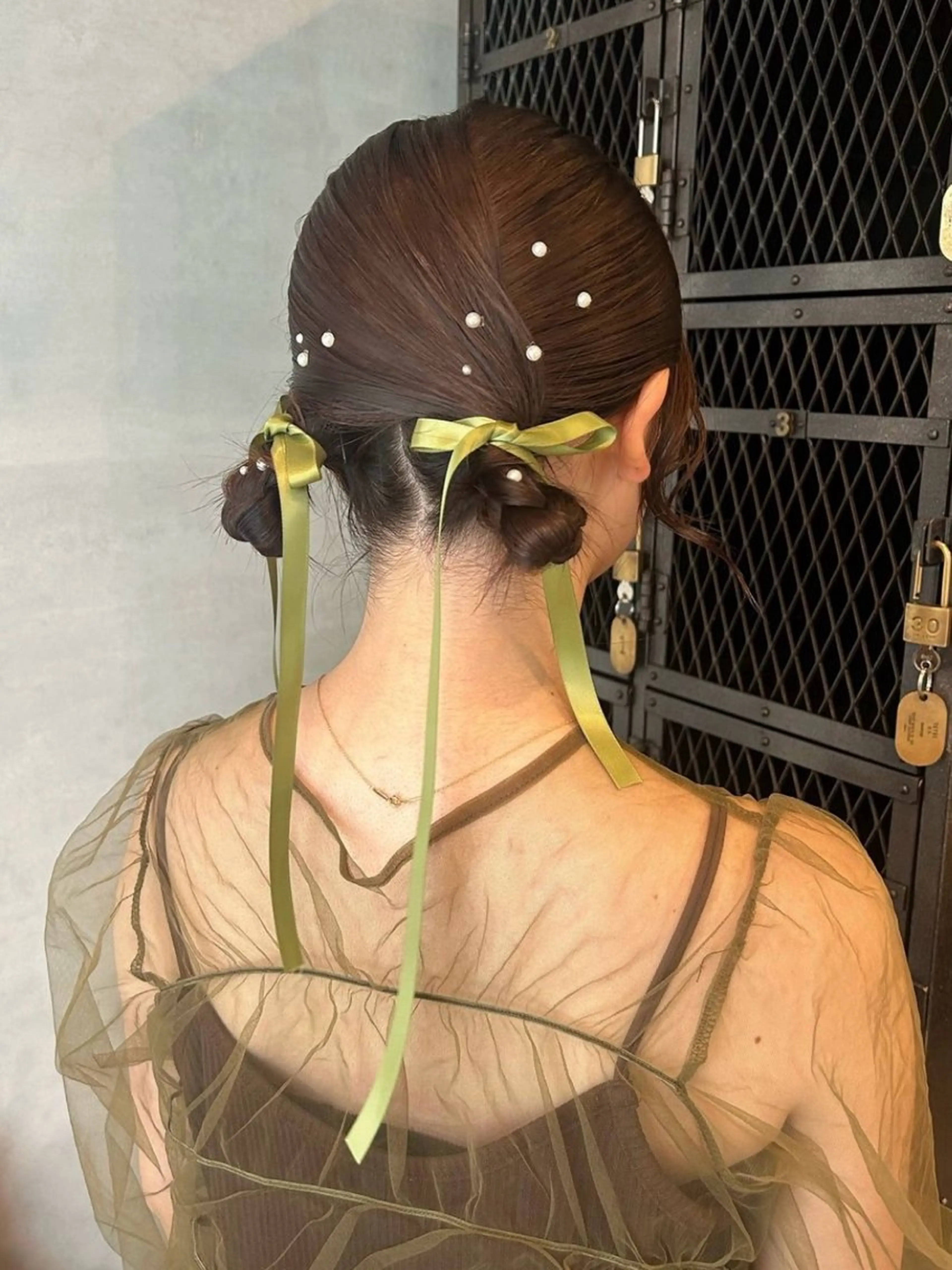ミディアム お団子ヘア ちゃんゆ /伊藤有里のヘアスタイル