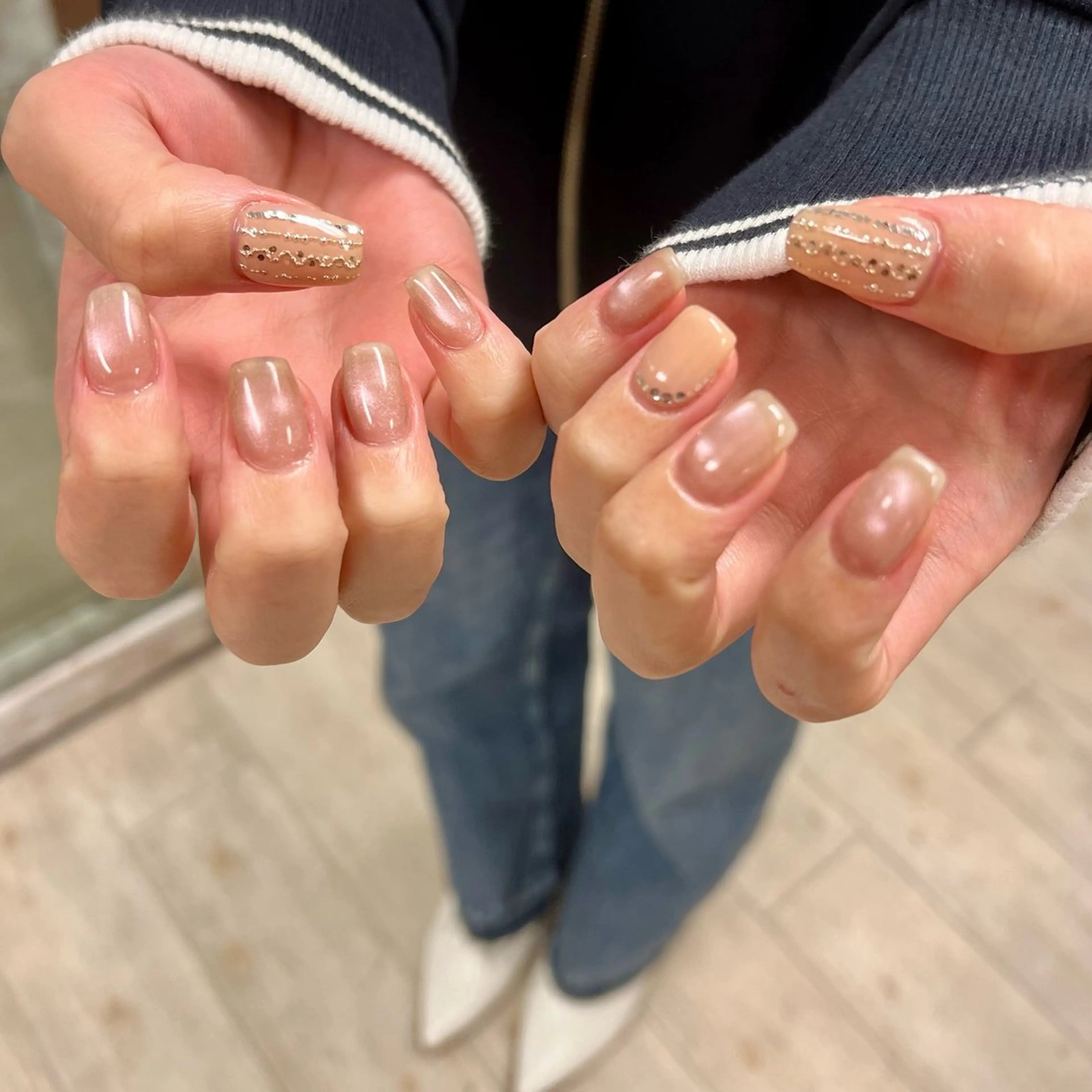 ネイル アートネイル マグネットネイル ハンドネイル SAKURA 中島のネイルデザイン