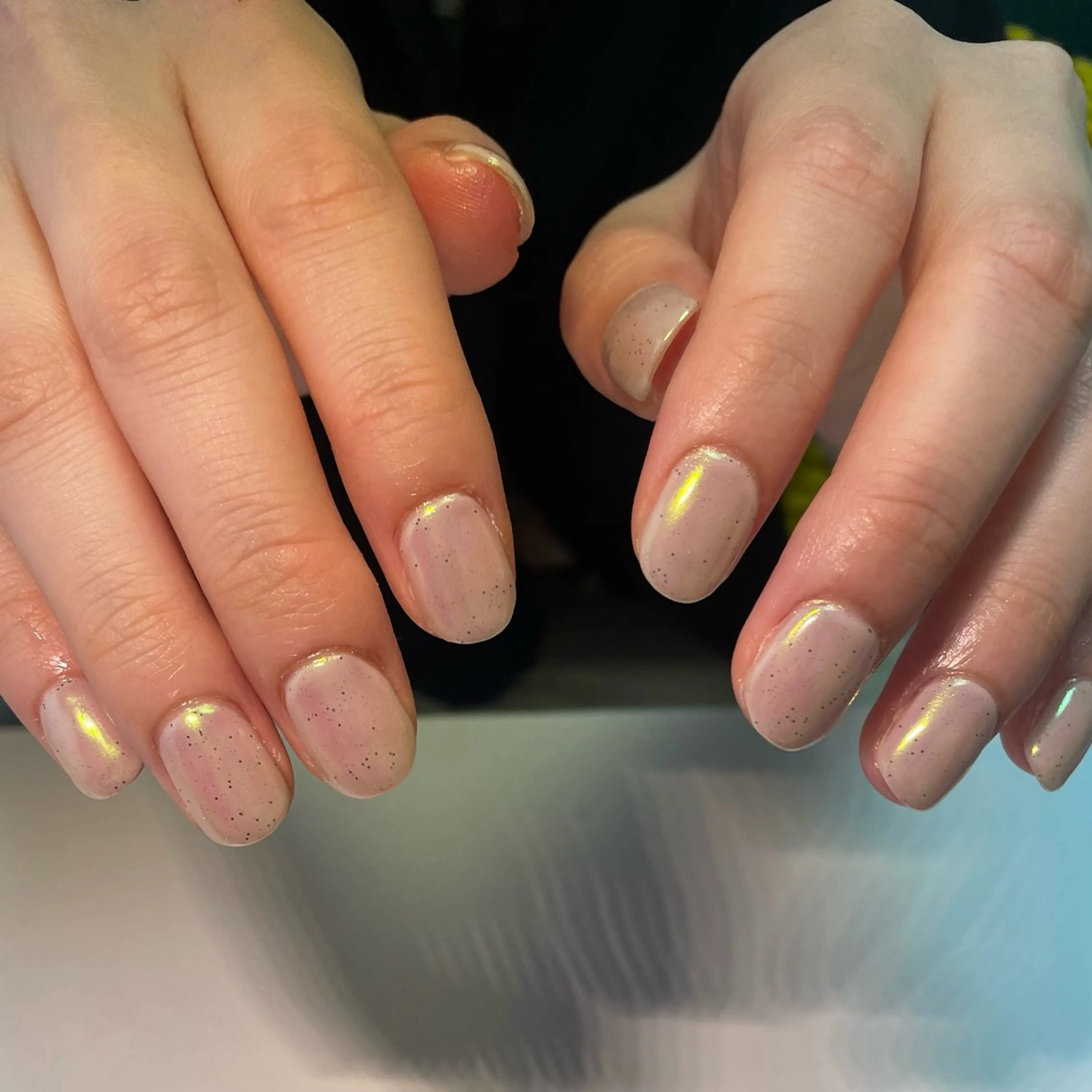 ネイル オーロラネイル ワンカラーネイル Canola namikaのネイルデザイン